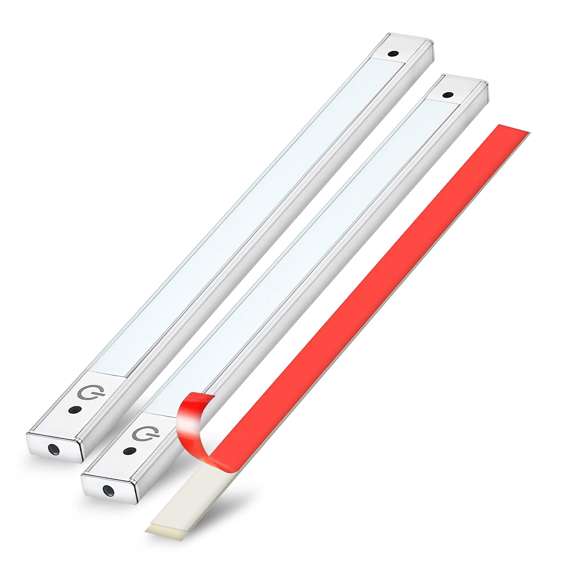 phonar LED Under Cabinet Lighting Lamps, 12in Pack of 2, Cold White 4000K, Metal, Model SL-1601-12-4000-2P