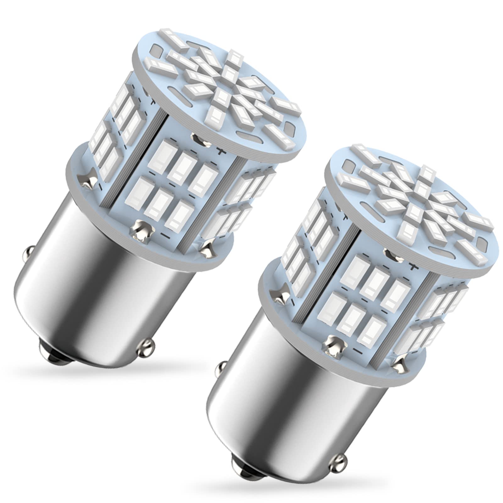 Melphan-Auto 1156 LED Bulbs 54SMD for Truck Car Backup Reverse Lights, 2pcs Blue