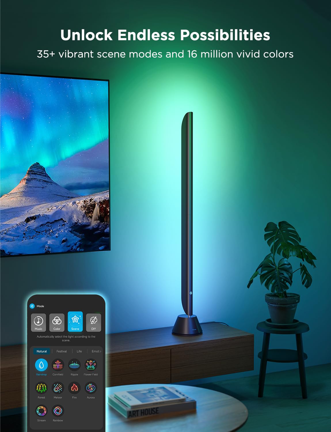 Govee Smart Tv Light Bars, Upgraded 31 Inch Led Light Bars With Scene And Music Modes, Rgbic Wifi Tv Light Bars, Multiple Placem