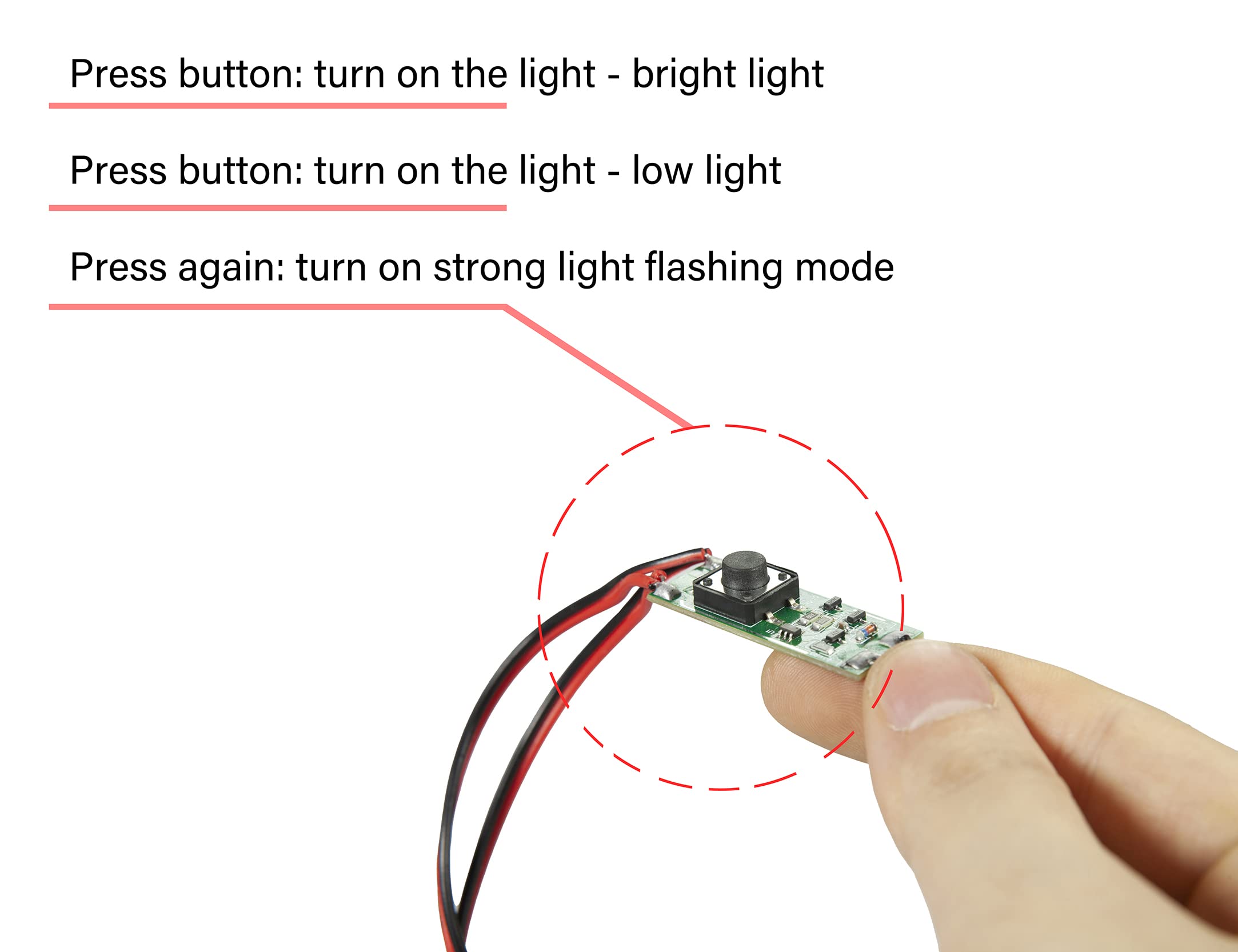 [ Touch Sensing ] Flexible Helmet Led Light Decorations Lights Cosplay Diy Kit Rgb Superhero For Men Gifts - White Touch Light