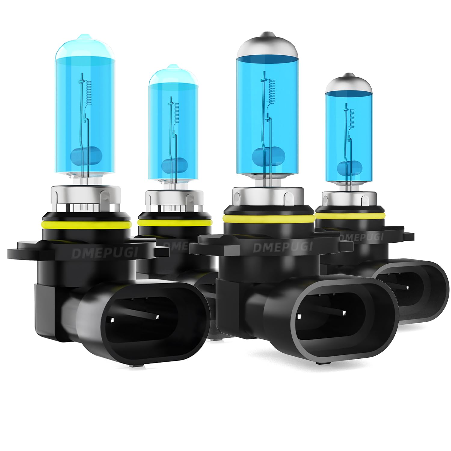 DMEPUGI Compatible with Chevy Chevrolet silverado 2500 1999-2006 halogen headlight bulbs, 9005/HB3/H10 high beam+9006/HB4 low be