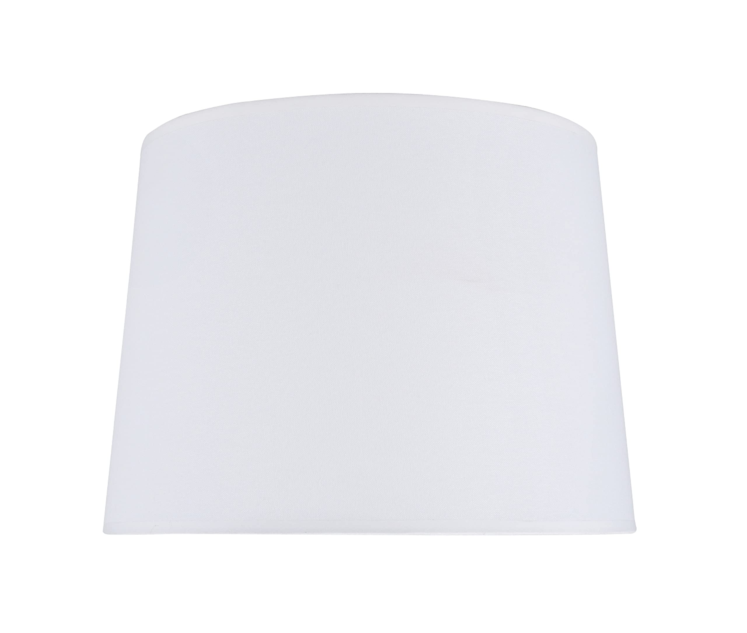Aspen Creative Lamp Shade, Hardback Empire Shape, Linen, 16in Wide, White, Model 32020