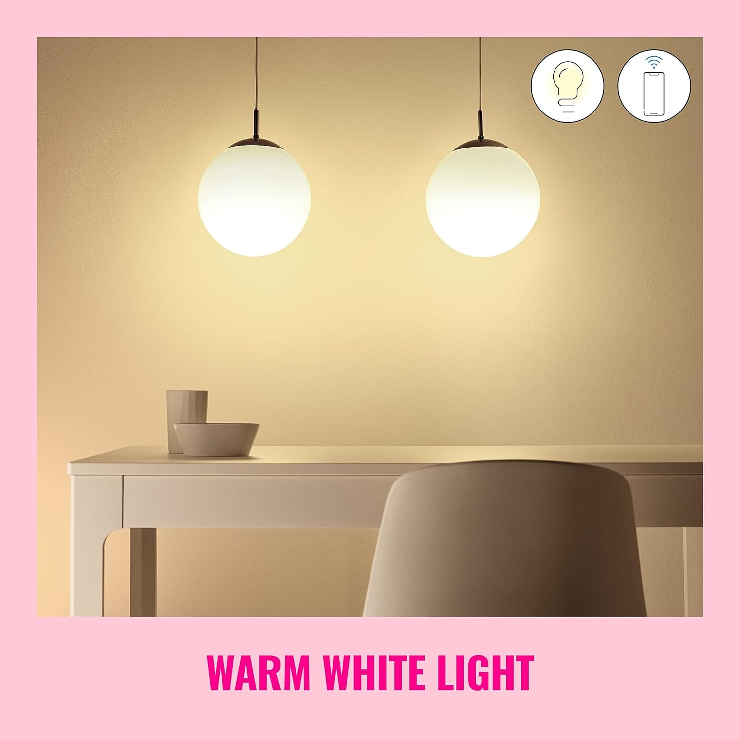 Wiz 60W A19 Tunable White Led Smart Bulb - Pack Of 6 - E26- Indoor - Connects To Your Existing Wi-Fi - Control With Voice Or App