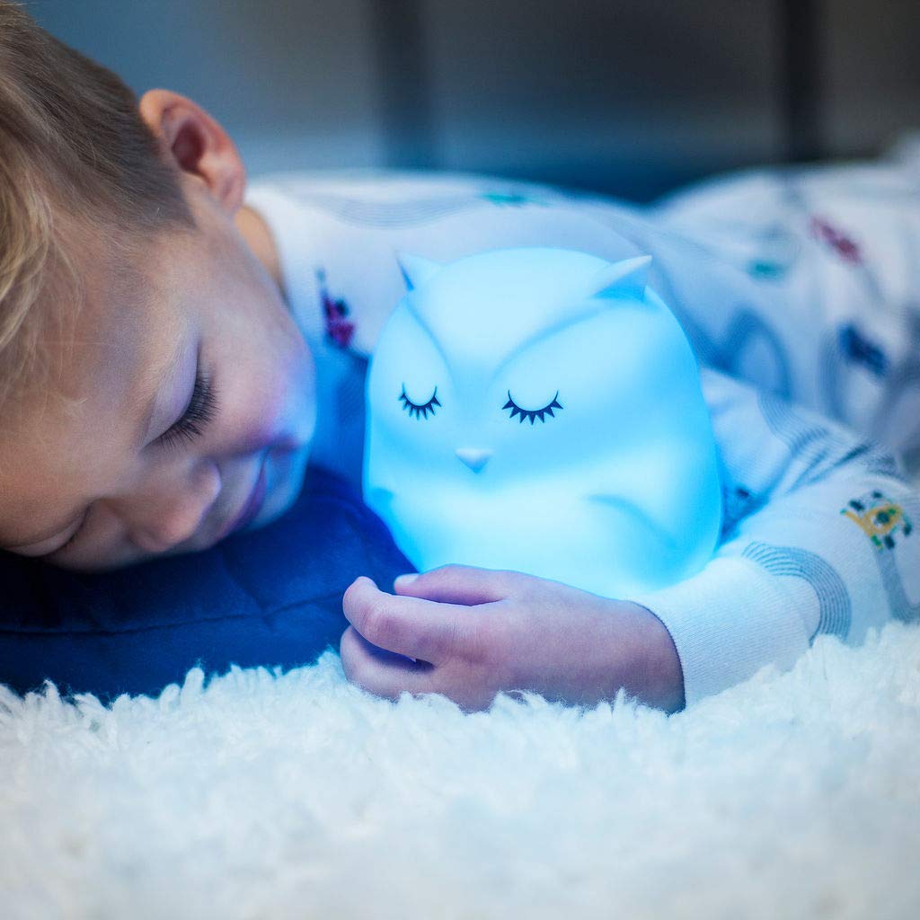 Lumipets Owl Night Light, Silicone Kids Lamp, Multicolor, 1 Count, Model WW-F4PR-M109