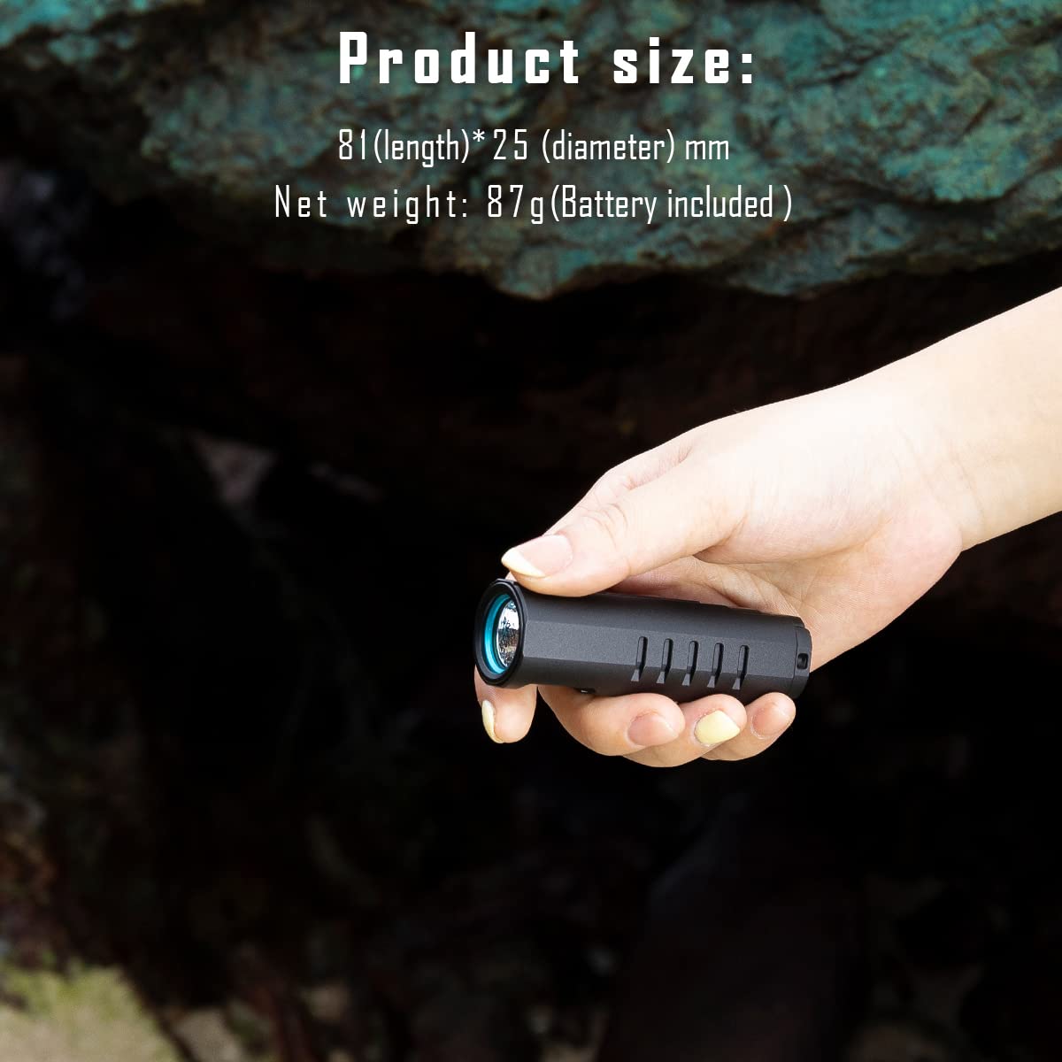 IMALENT LD70 EDC Flashlight, 4000 Lumens, CREE XHP70.2 LED, Aluminum, Deep Black