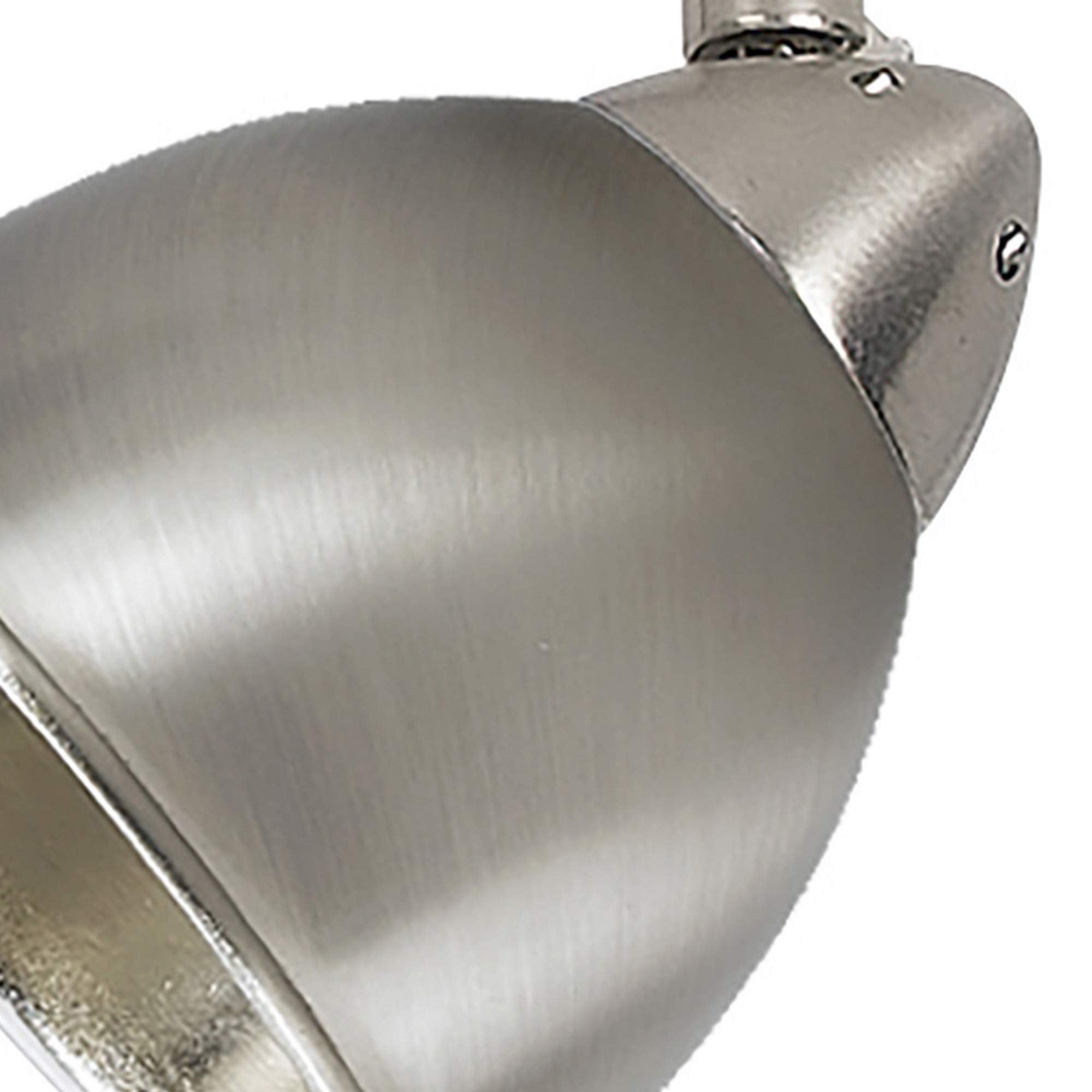 Benzara Round Metal Shade Track Light Head, Silver - Model BM220749, Metal Construction