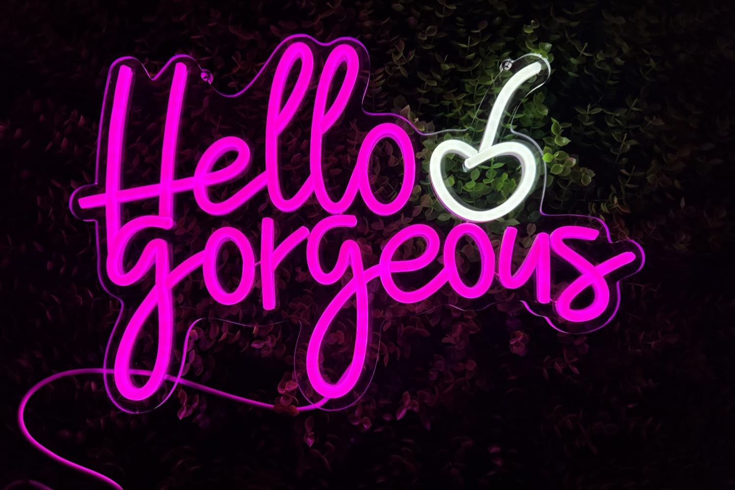 Ulalaza Neon Light Sign LED XOXO Decorative Marquee 15.7in x 11in Acrylic Gorgeous Cherry