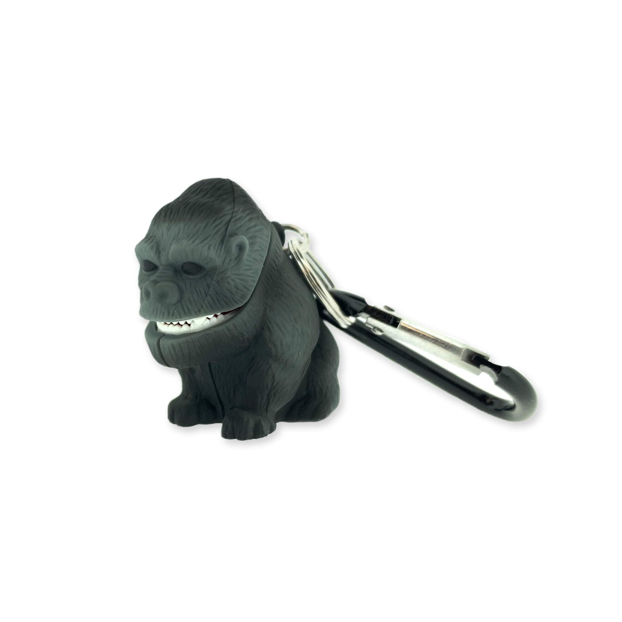 Sun Company Big Discoveries Carabiner Flashlight - Mini Keychain Light for Kids, Camping - Gorilla Color, Model 641