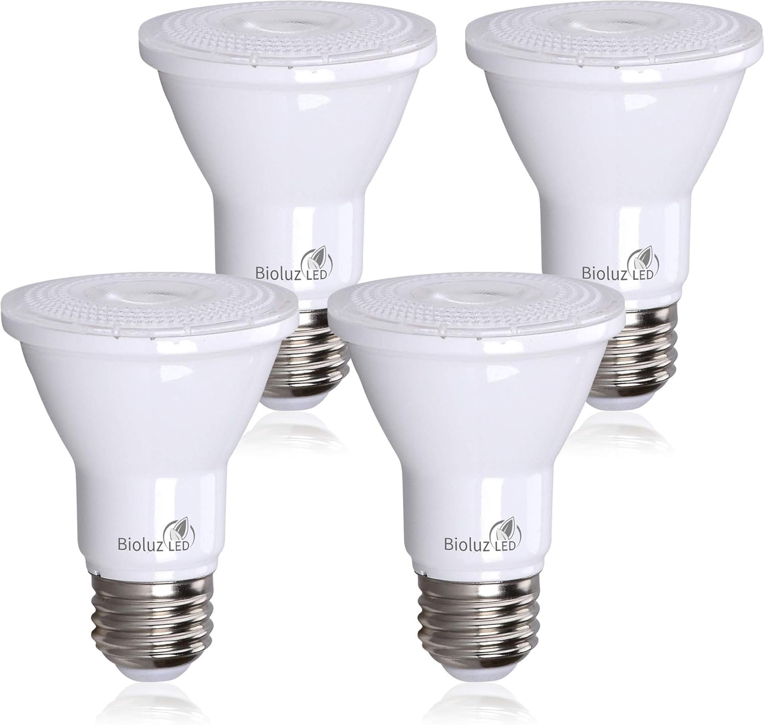 Bioluz Led 4 Pack Par20 Led Bulbs 5000K Daylight Dimmable 50 Watt Equivalent Using 7W, Spot Light Bulb E26 Base 40 Degree Beam A