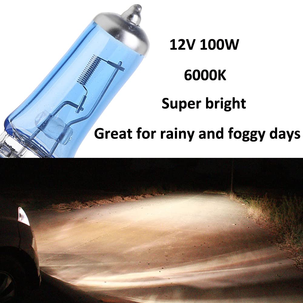 Etopars 2 X Car Vehicle Bright 9005/Hb3 6000K Xenon Gas Halogen Headlight White Light Lamp Bulbs 100W