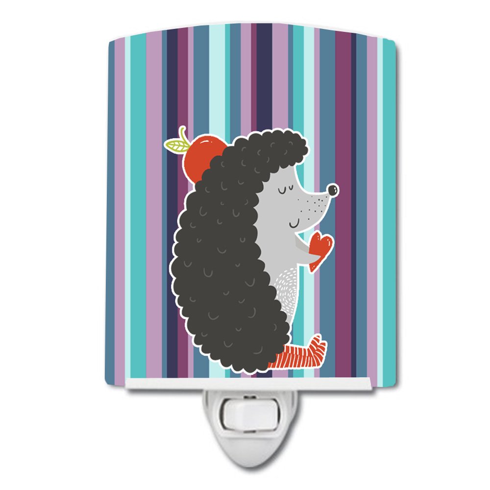 Carolines Treasures BB6777CNL Hedgehog Ceramic Night Light Compact, ULCertified, Ideal for Bedroom, Bathroom, Nursery, Hallway