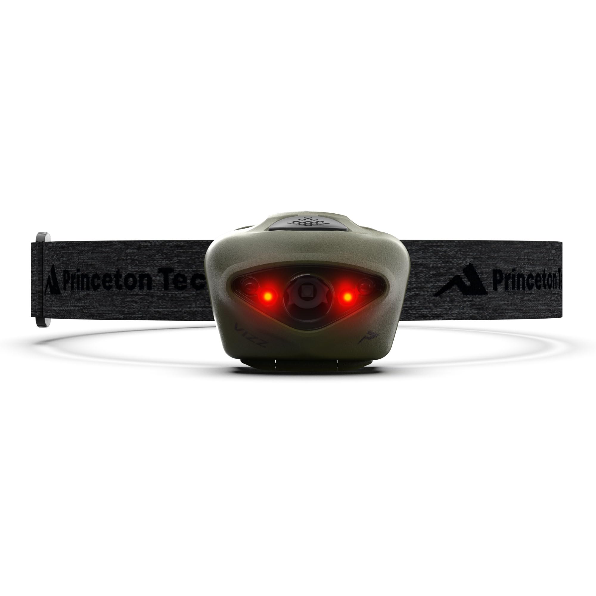 Princeton Tec Vizz Headlamp 550 Lumen LED, Dimmable, IPX7 Water Resistant, One Size, Green, Model VIZZ22-GR/DG