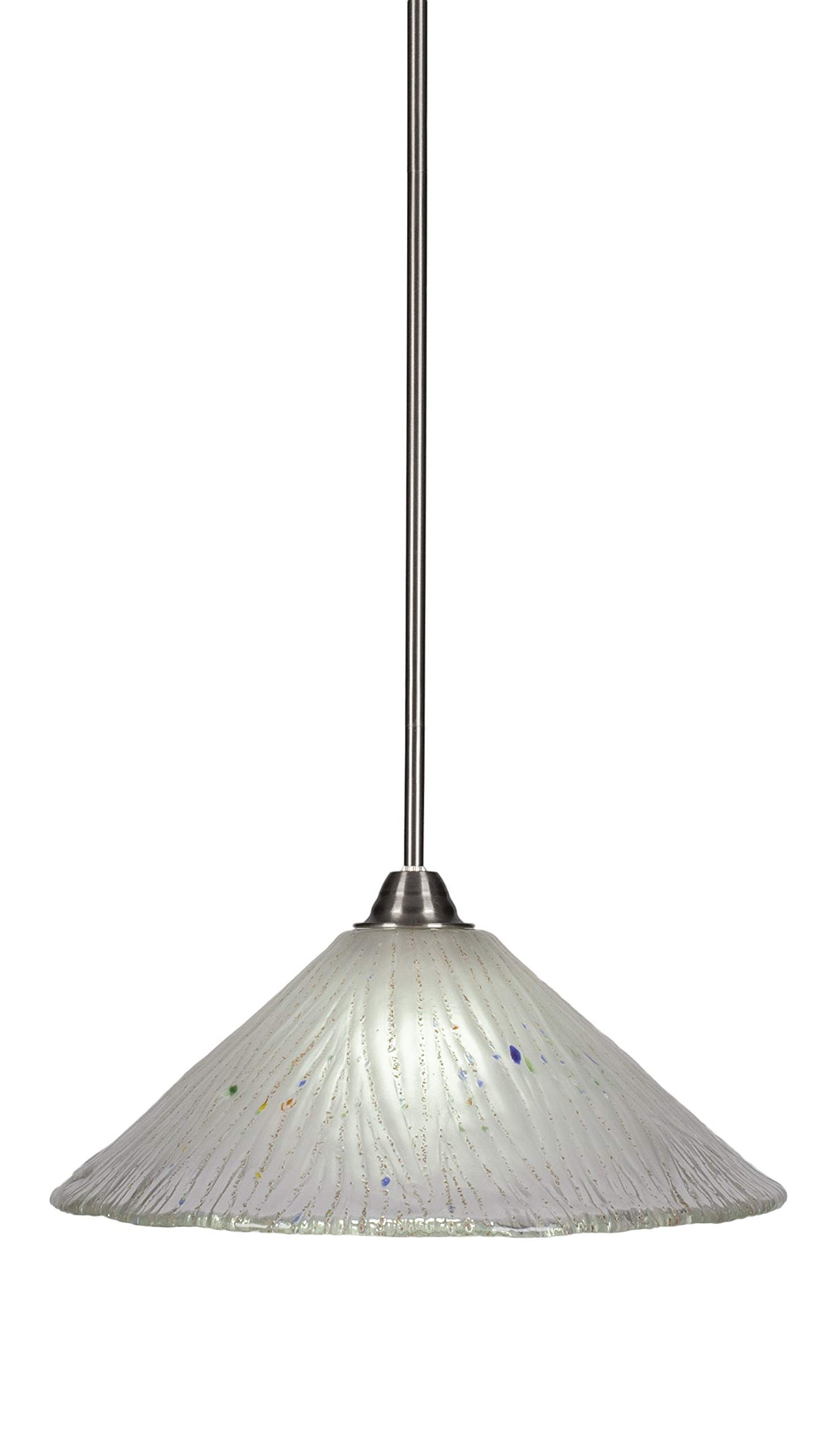 Toltec Lighting Paramount 1 Light Pendant in Brushed Nickel (3401-BN-711)