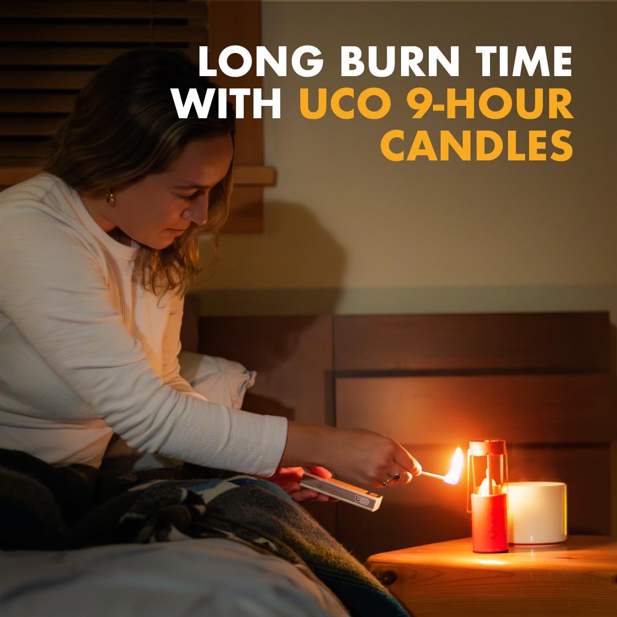 UCO Original Candle Lantern Value Pack, 3 Candles & Storage Bag, Aluminum, Volcano, L-C-VPUCO-VOLCANO, One Size