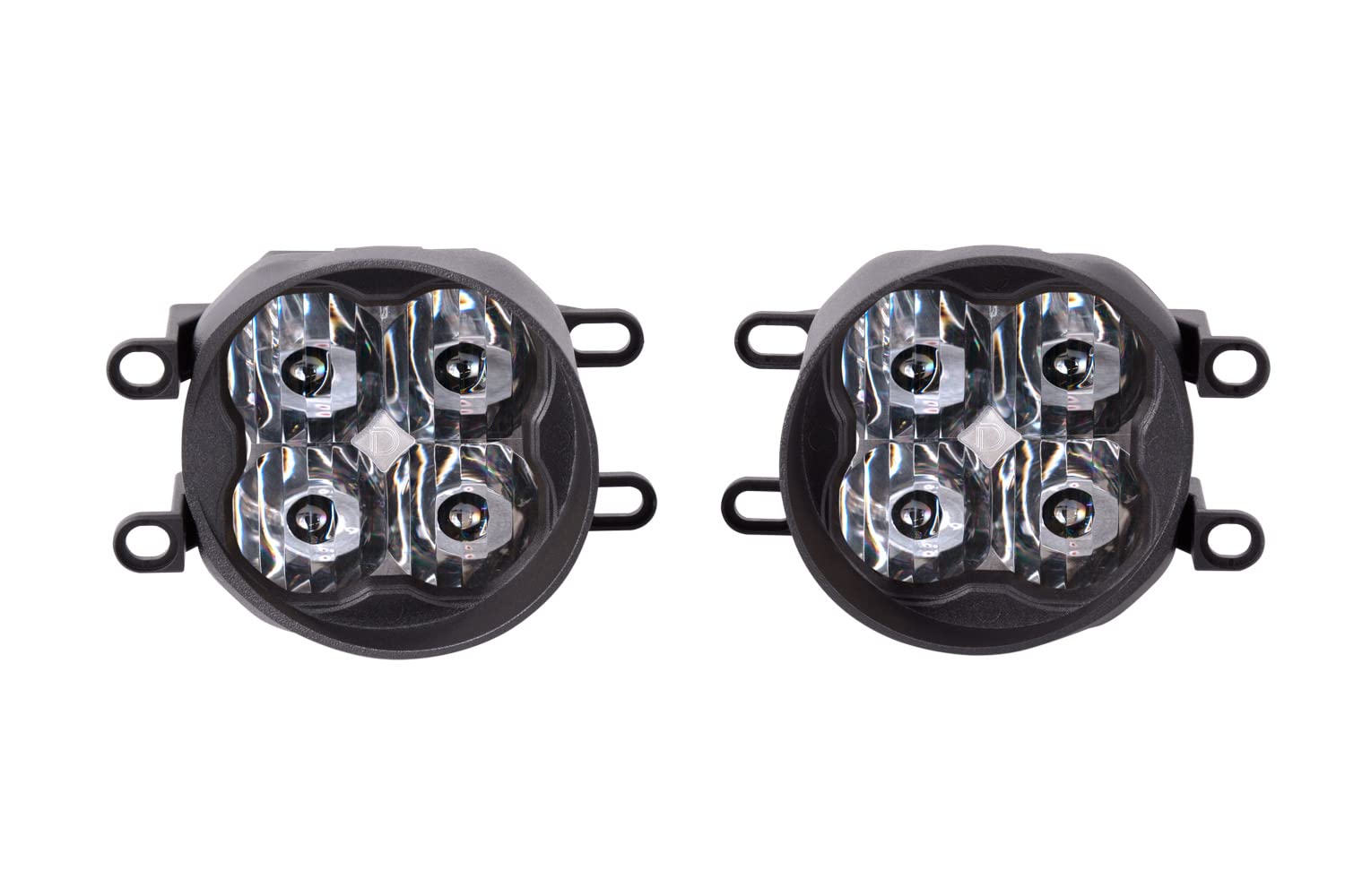 Diode Dynamics SS3 SAE Fog Light Kit, Model DD6184, White, Aluminum, Compatible with Lexus, Subaru, Toyota Tacoma/4Runner/RAV4