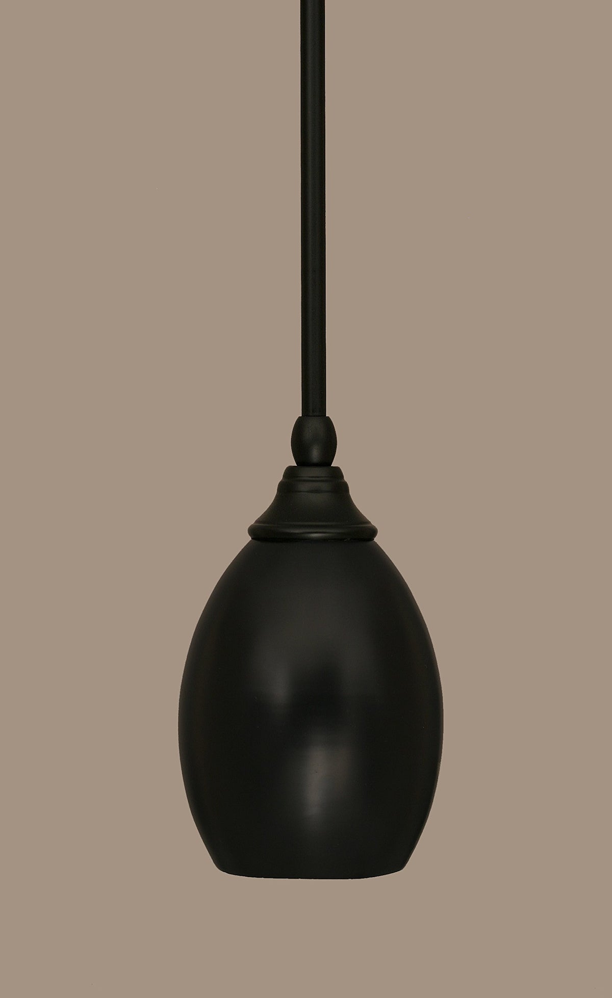 Toltec Lighting 1 Light Mini Pendant In Matte Black (23-Mb-426)