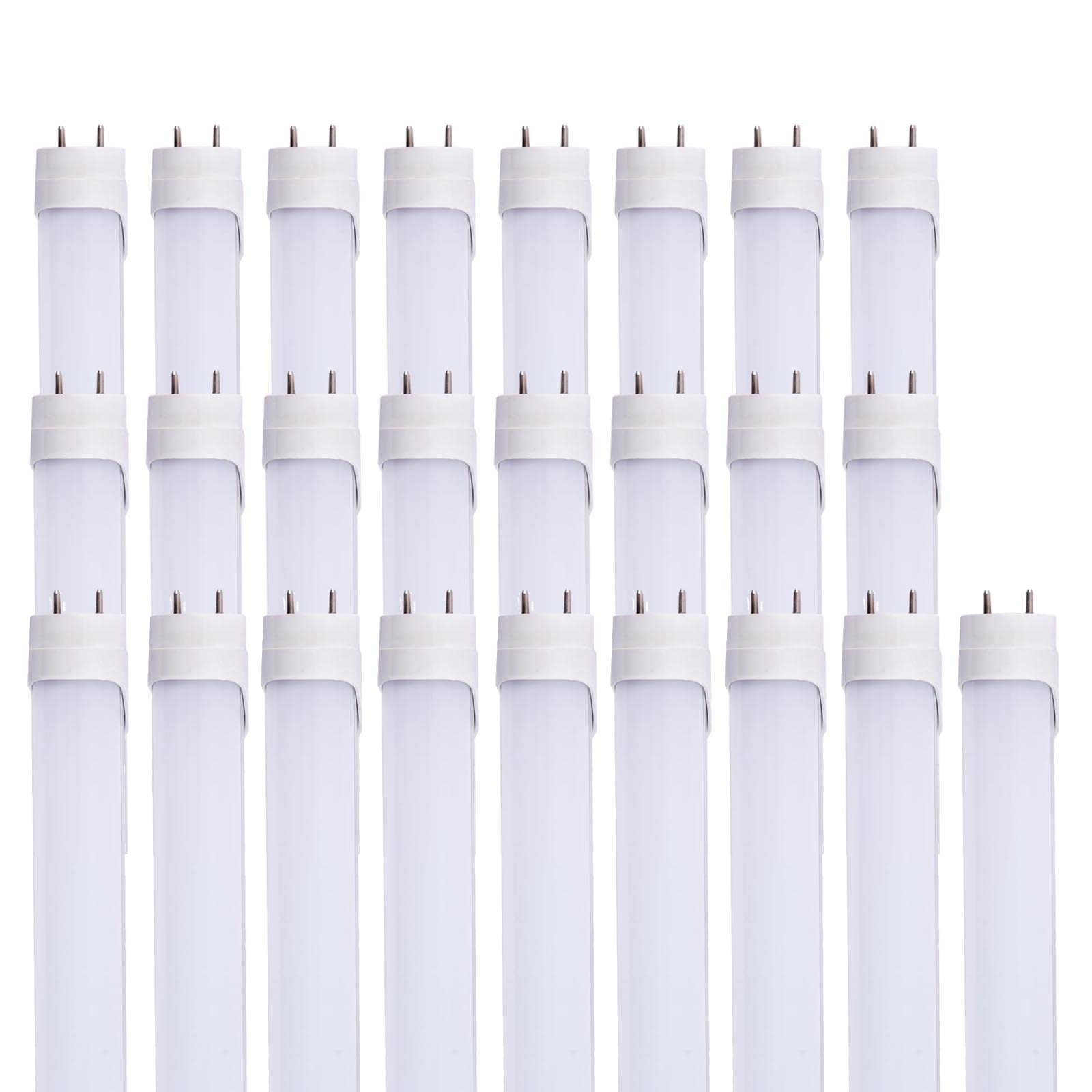 Mkujoo 25Pcs 3Ft 15W T8 Tube Light White Daylight 6000K T8 Led Bulbs Household Lights Ballast Bypass G13 Base 3 Foot Milky Cover