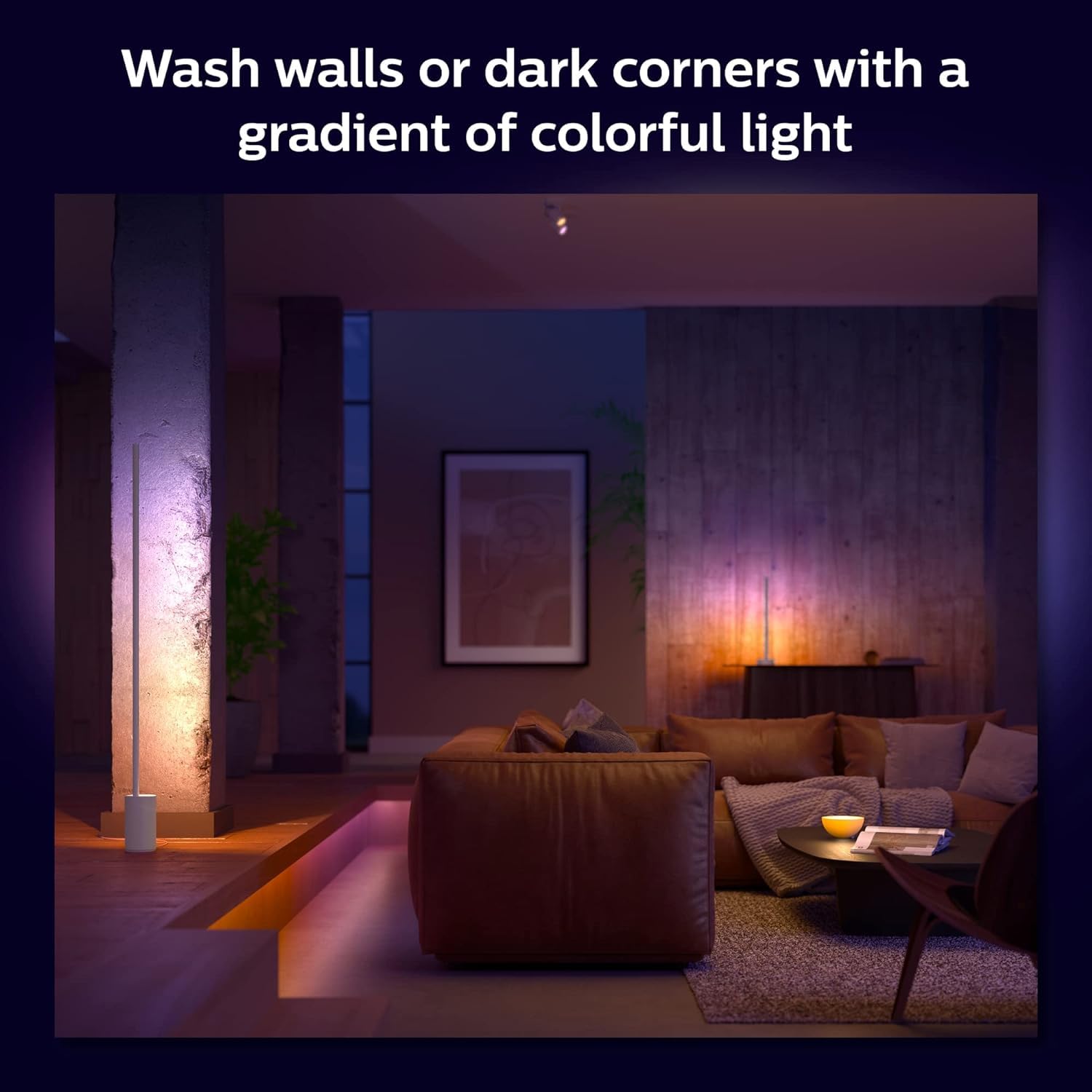 Philips Hue Gradient Signe Table Lamp, Compatible With Alexa, Apple Homekit And Google Assistant, Bluetooth Compatible, Flowing