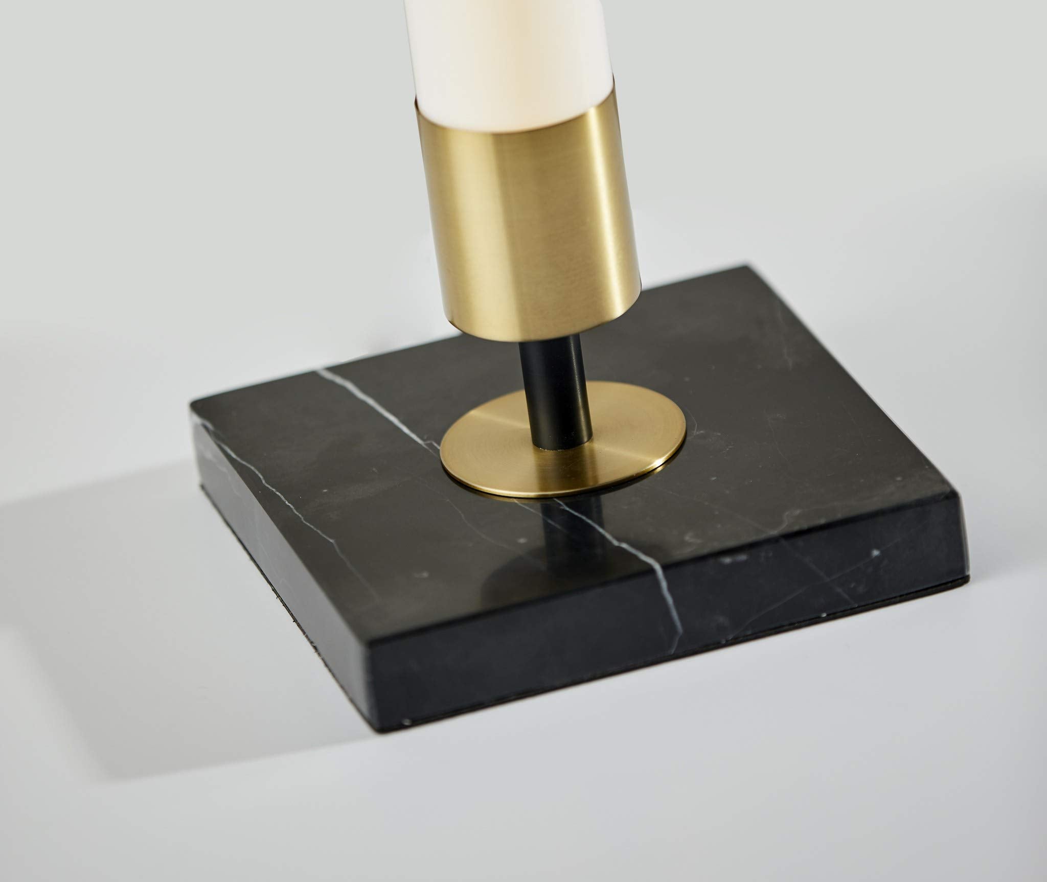 HomeRoots Lighting 6 X 6 X 30 Black Metal LED Table Lamp