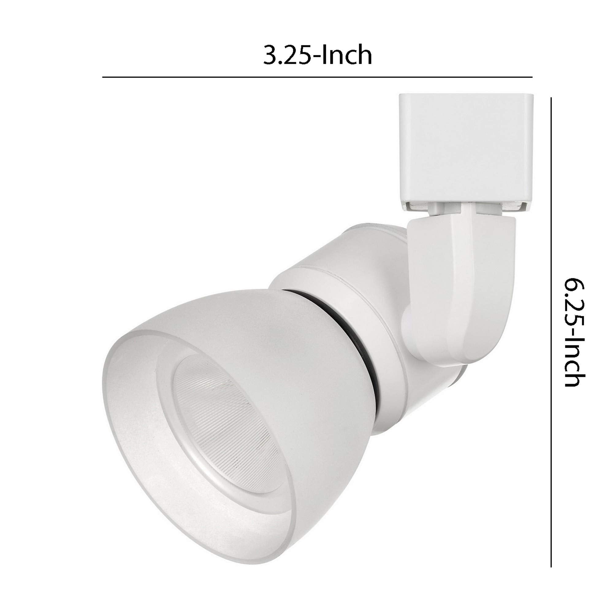 Benzara 10W LED Track Fixture, Polycarbonate Head, Multicolor, Model BM220640, Metal Construction