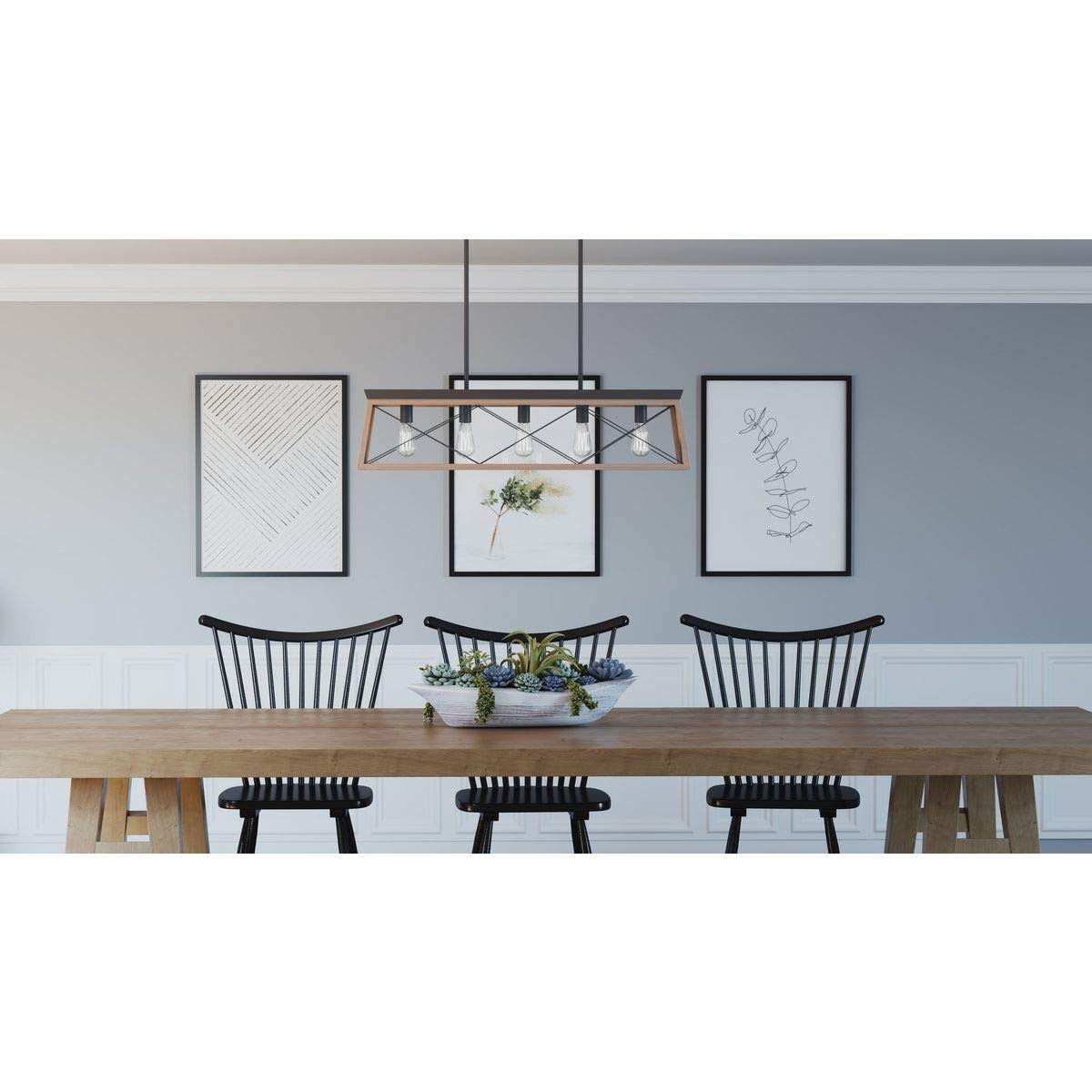 Briarwood Collection 5-Light Coastal Chandelier Light Antique Bronze