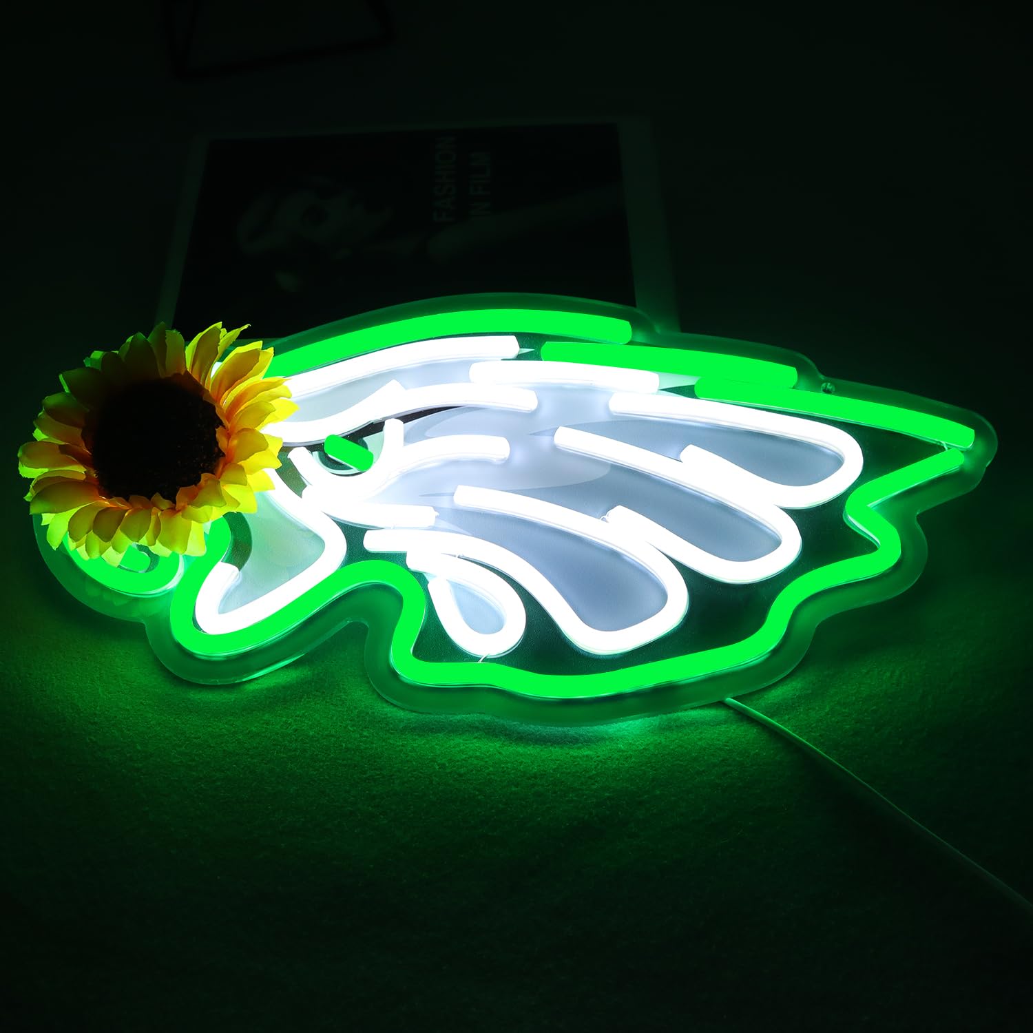 Jfllamp Eagles Neon Signs For Wall Decor Eagles Neon Lights For Bedroom Led Signs Suitable For Dormitory Man Cave Christmas Gift