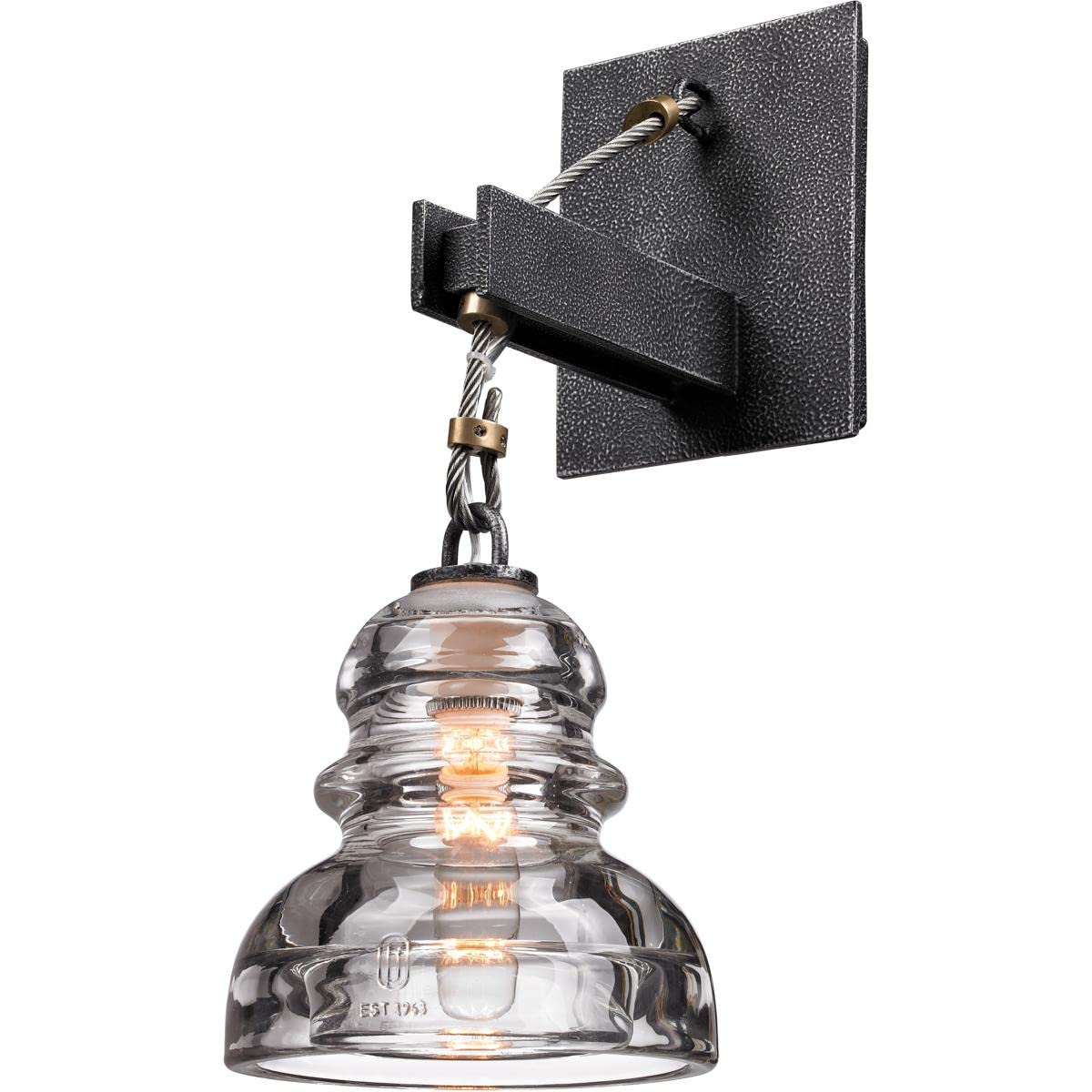 Troy Lighting B3131 Menlo Park-1 Light Wall Sconce-5.75 Inches Wide by 14 Inches High,Silver