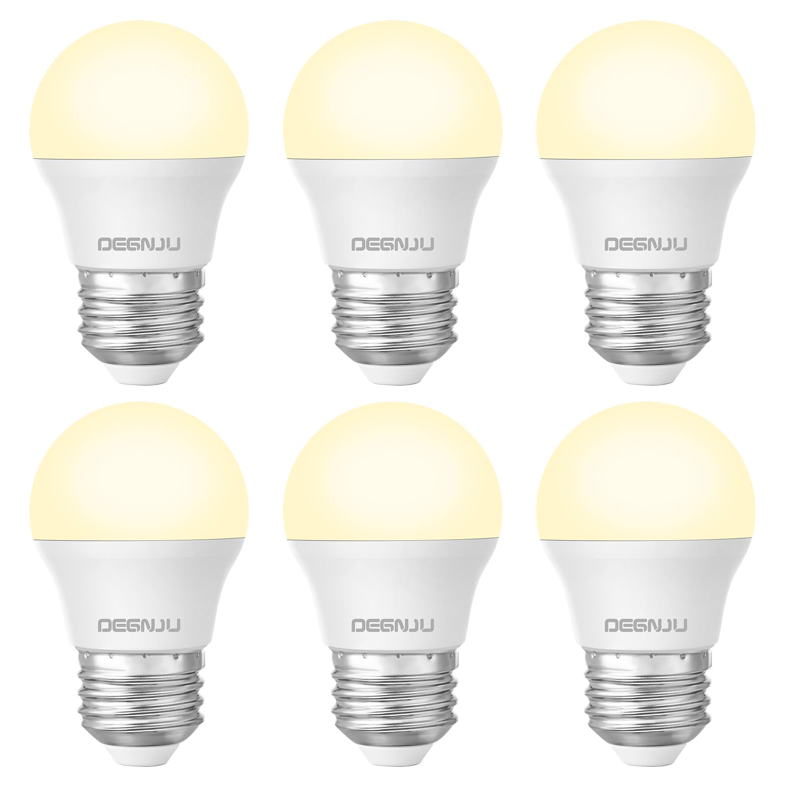 Degnju Led Refrigerator Light Bulb, 40W Equivalent, 120V, Fridge Light Bulb 2700K Soft White, A15 Appliance Bulb 5.5W For Freeze