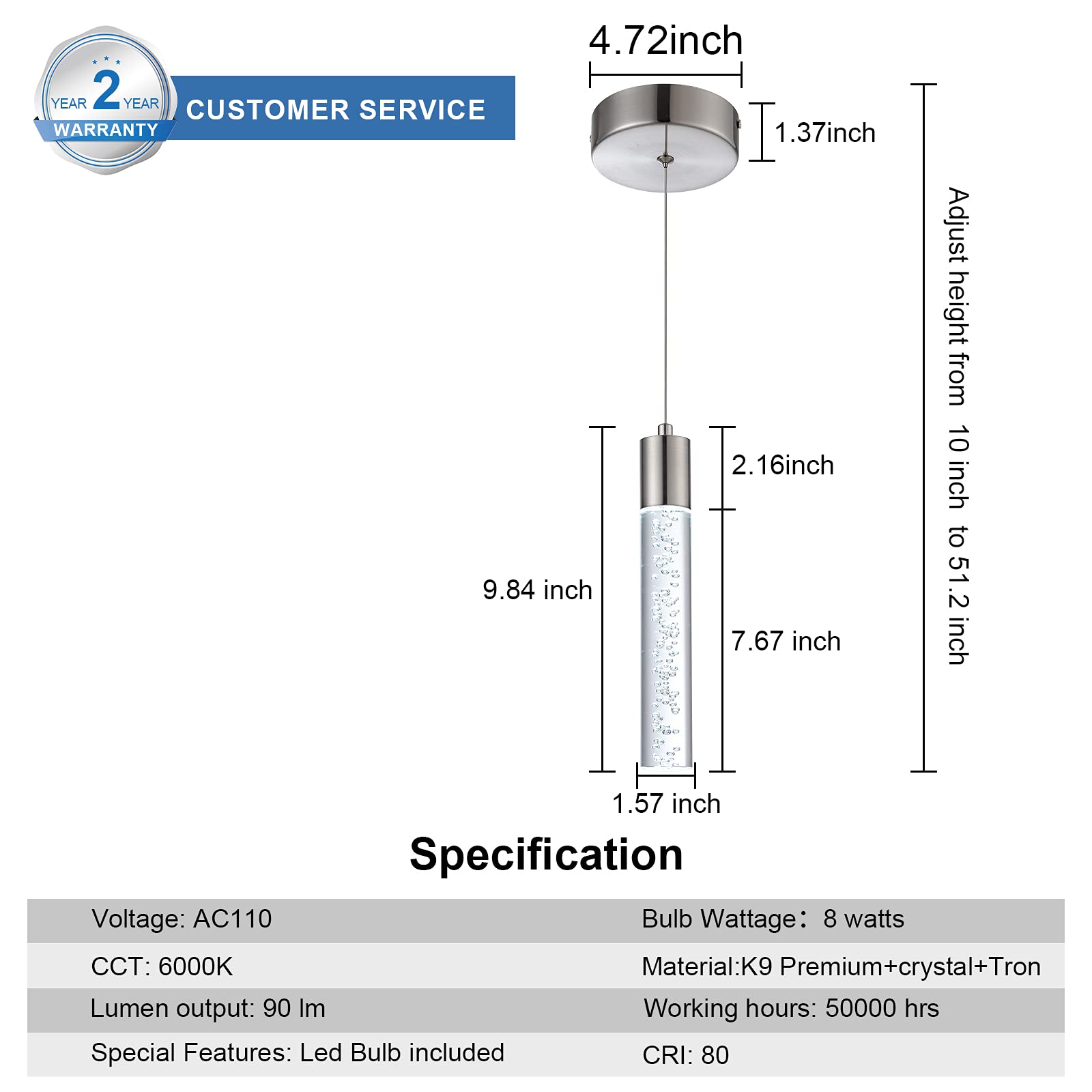 votag Mini Pendant Light 3-Pack Satin Nickel Aluminum Model A174