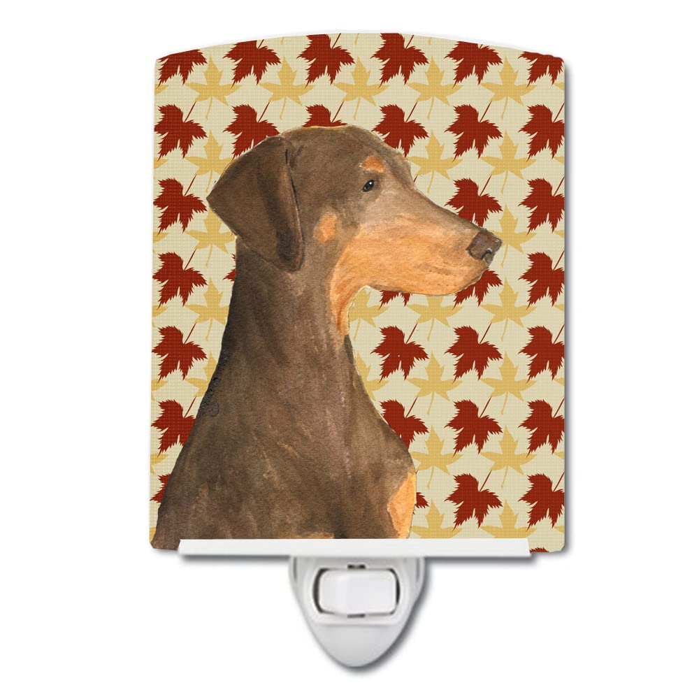 Carolines Treasures Doberman Ceramic Night Light, UL-Certified, 6x4x3in, Multicolor, Model SS4377CNL
