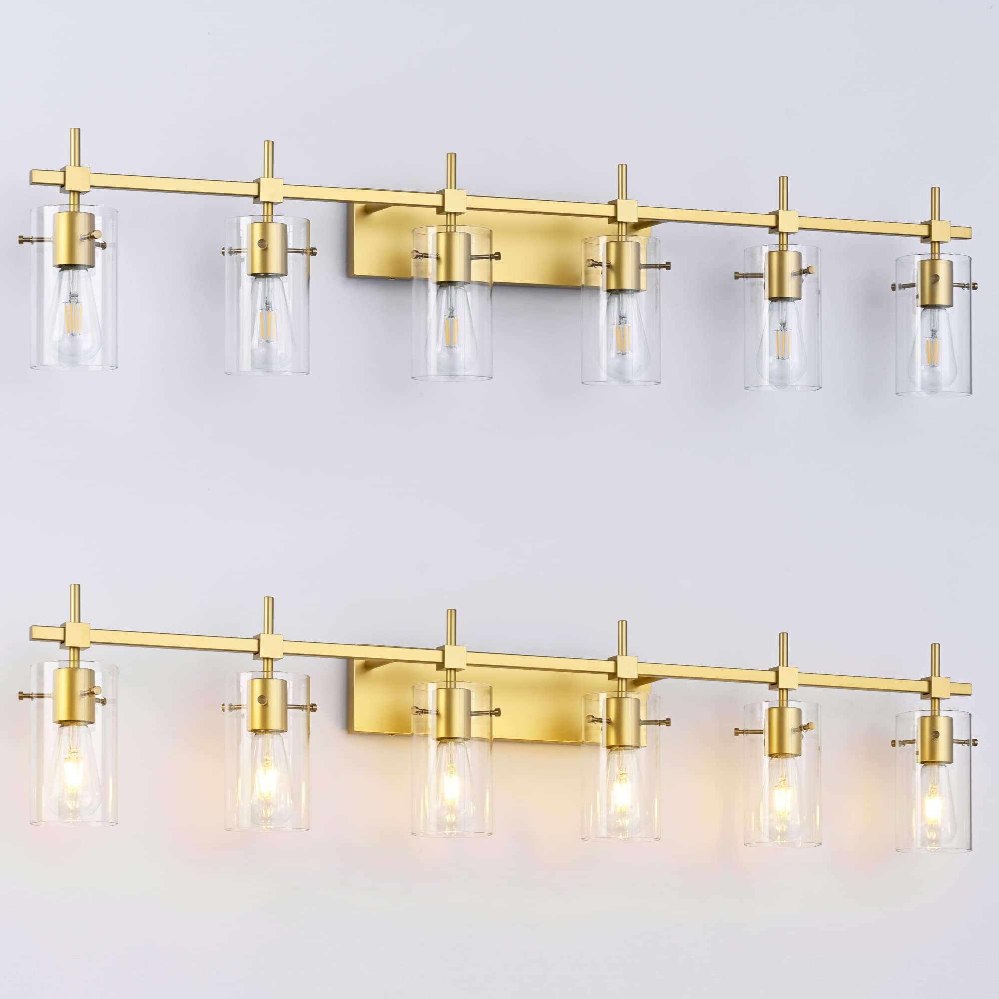 Solfart Gold Bathroom Light Fixtures Wall Light Fixtures Over Mirror Vintage 6 Light Bathroom Vanity Light