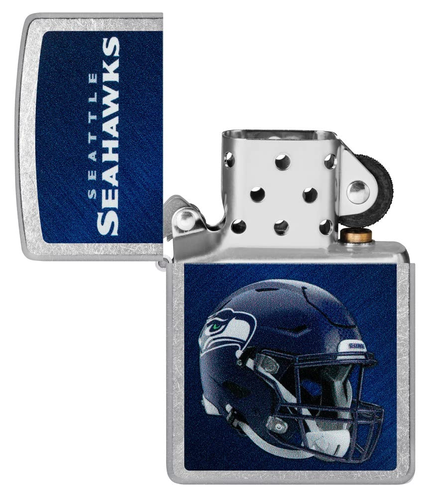 Zippo Nfl Seattle Seahawks Helmet Street Chrome Pocket Lighter