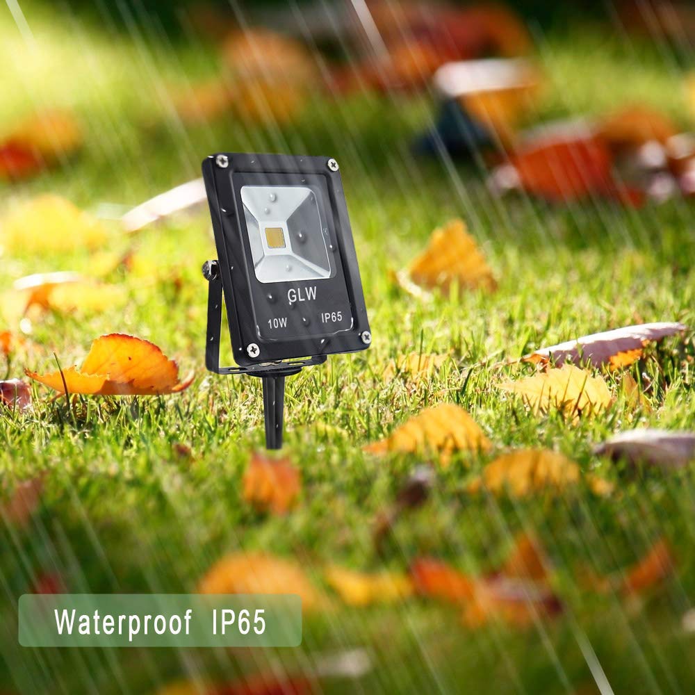 GLW 10W Low Voltage Landscape Lights - 12V Waterproof Outdoor Spotlights, 3000K Warm White, 8 Pack, Metal Aluminum