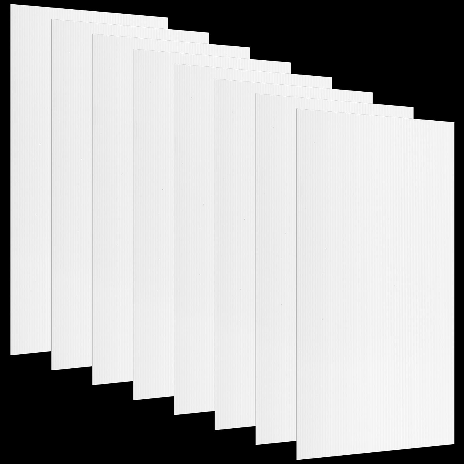 Pushglossy 8 Pack 22.5 x 46.5 x 0.2 Fluorescent Light Covers Classroom Office Diffuser Panels Cuttable for 2x4ft Drop Ceiling Li