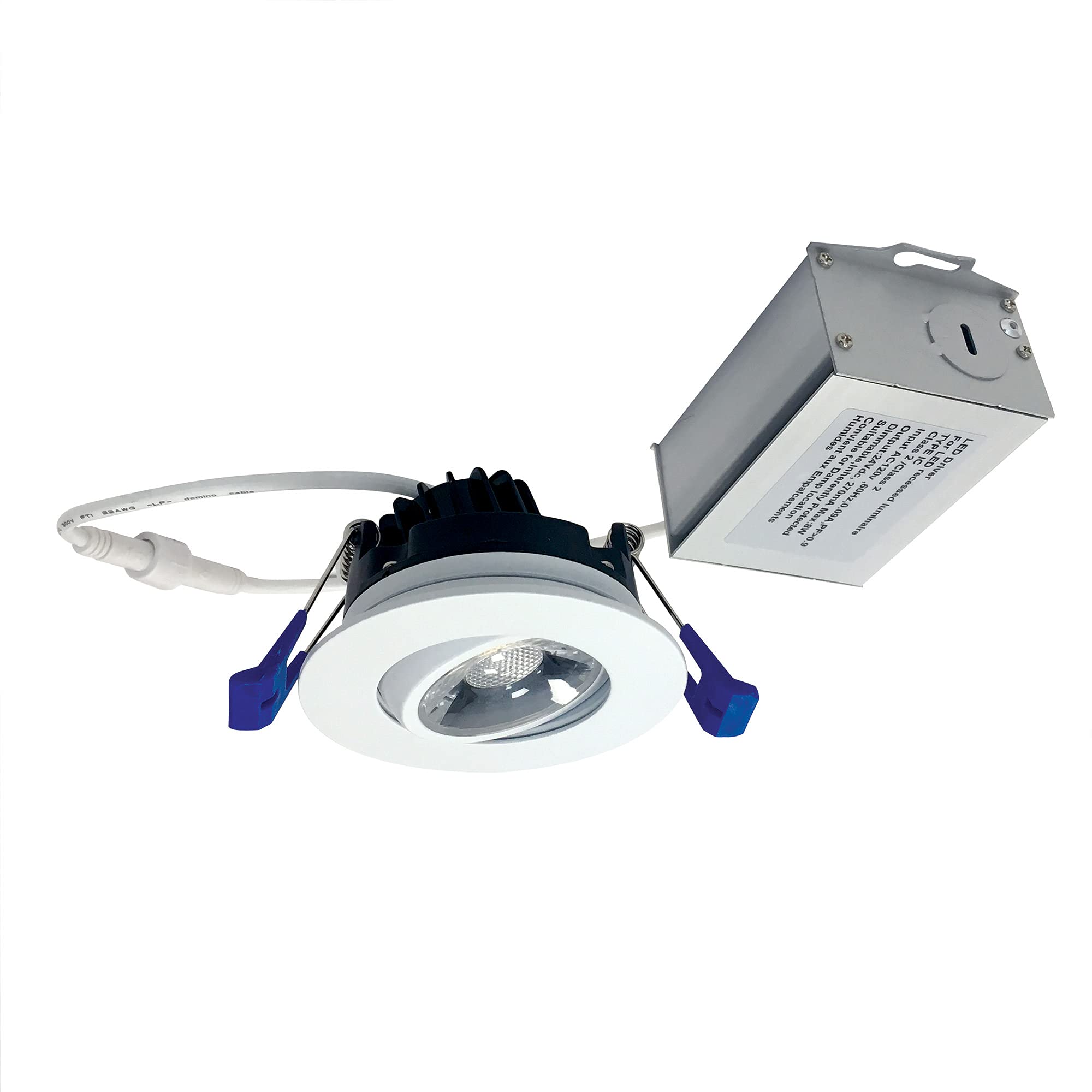 Nora Nm2-2Rg6027Mpw 2'' Mini Recessed Gimbal, 600 Lumens - No Housing Required (Matte Powder White, 2700K)
