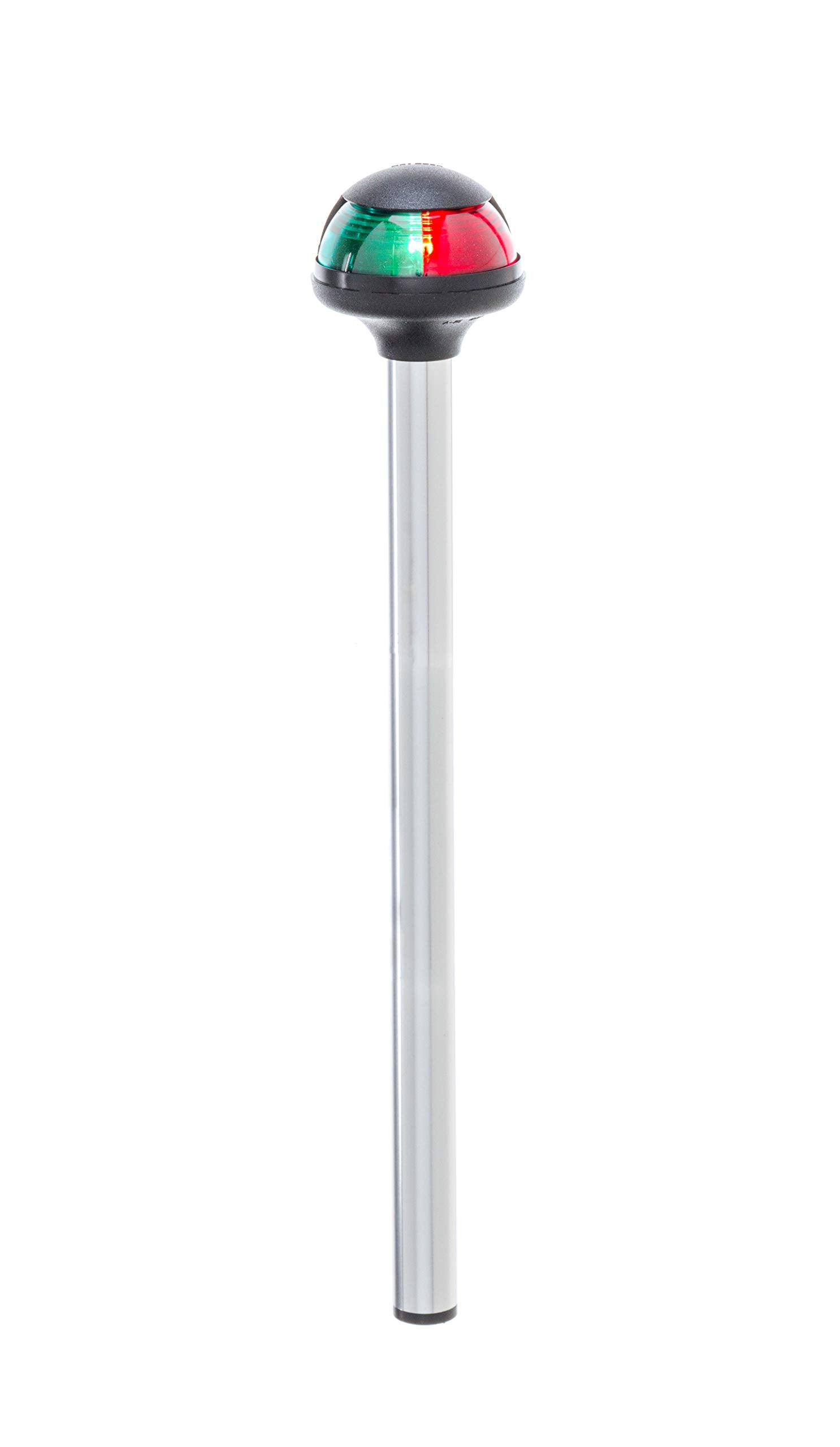 Pulsar Bi-Color Stowaway Plug-In Pole Light (Length: 10, Straight Lens: Red/Green) By Attwood Corporation"