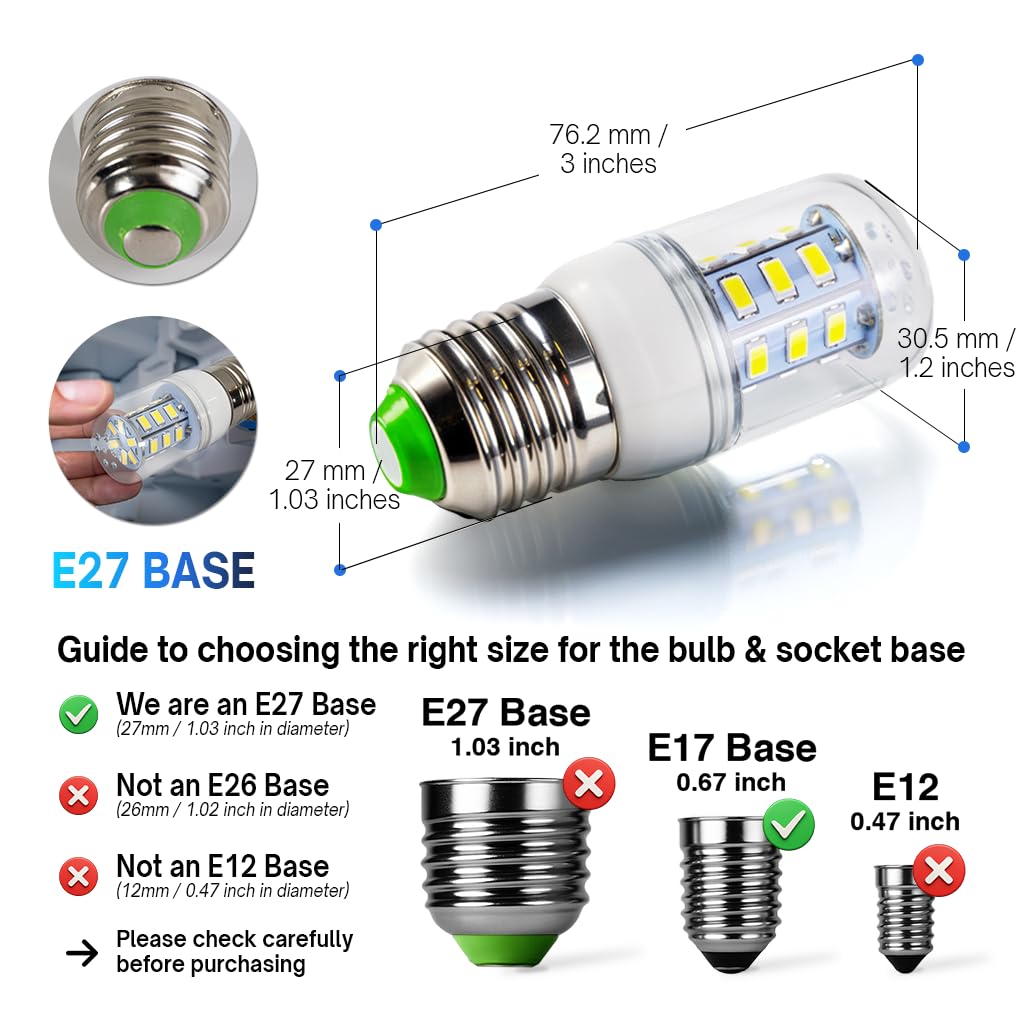 For Frigidaire Light Bulb Replacement Kei D34L Refrigerator Bulb Led Refrigerator Light Bulb Ac100-265V 3.5W Light Bulbs For Ken