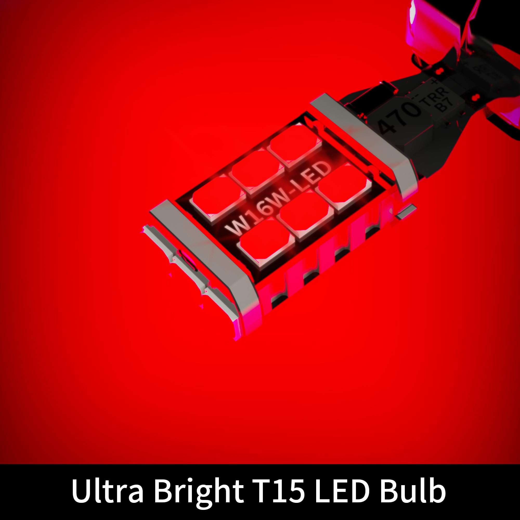 Yorkim 912 921 Led Bulb, Backup Light Bulbs High Power 2835 15-Smd Chipsets Extremely Bright Error Free T15 906 W16W For Brake L