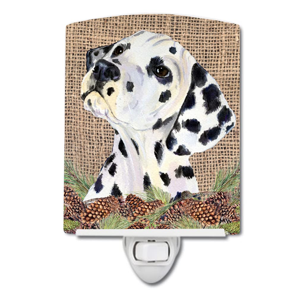 Carolines Treasures Ceramic Night Light, Dalmatian Design, UL-Certified, 6x4x3in, Model SS4083CNL, Ideal for Bedroom and Nursery
