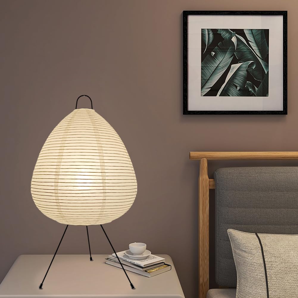Yy Yearchy Table Lamp Paper Lamp Standing Lamps With Rice Paper Shade For Bedroom Livingroom(Tall 2 Pack)
