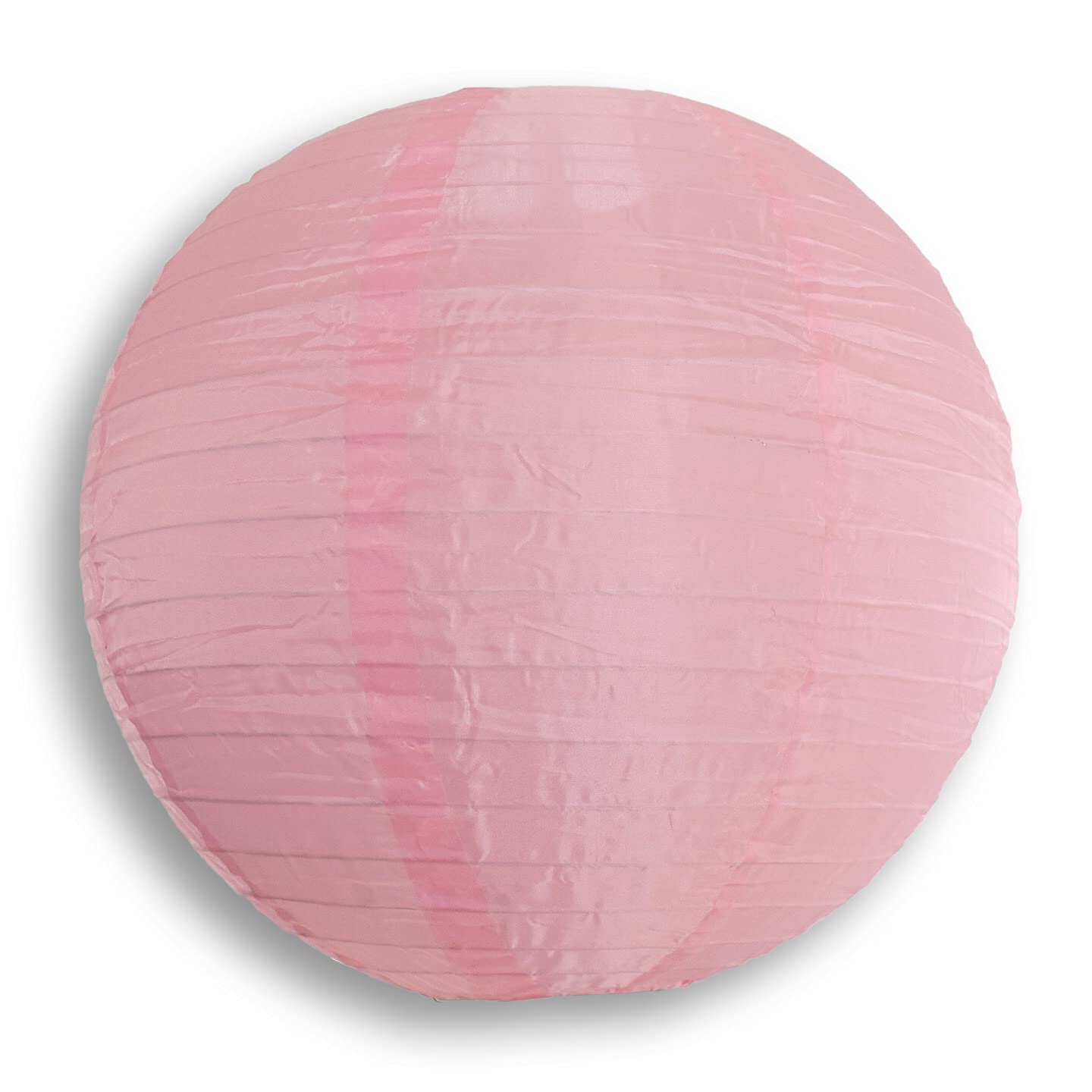 Paperlanternstore.Com 12 Inch Pink Nylon Lantern, Even Ribbing, Durable, Hanging Decoration By Quasimoon