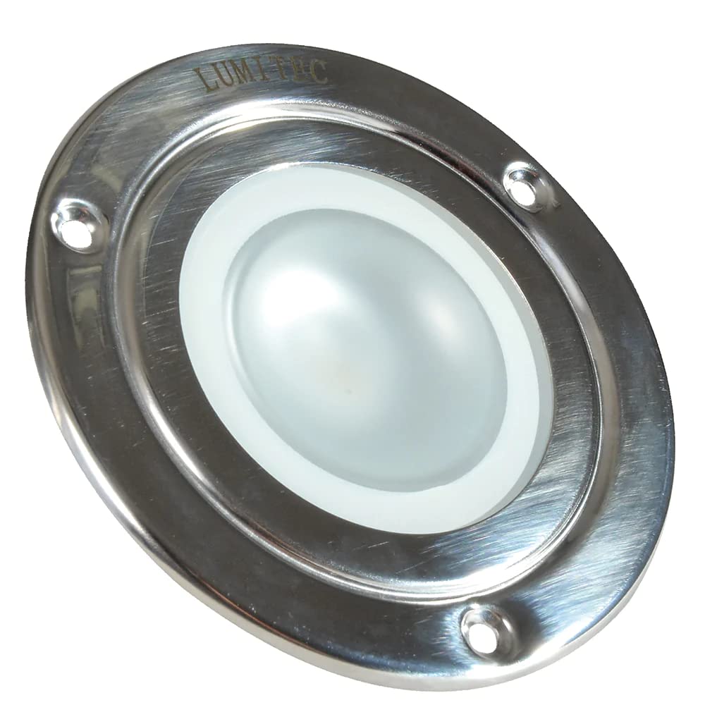 Shadow Down Light, Polished, White/Red/Blue, Flush Mount