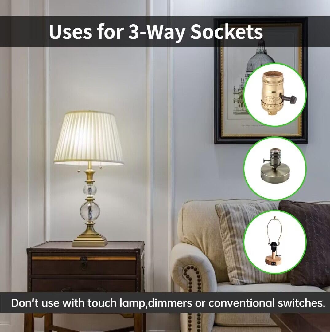 Vvh Ul Listed 4-Pack 3 Way Bulb 30 70 100W Equivalent Light Bulb,Daylight,Three Way A19 Led Bulb E26 Base For Bedroom,Living Room,Kitchen