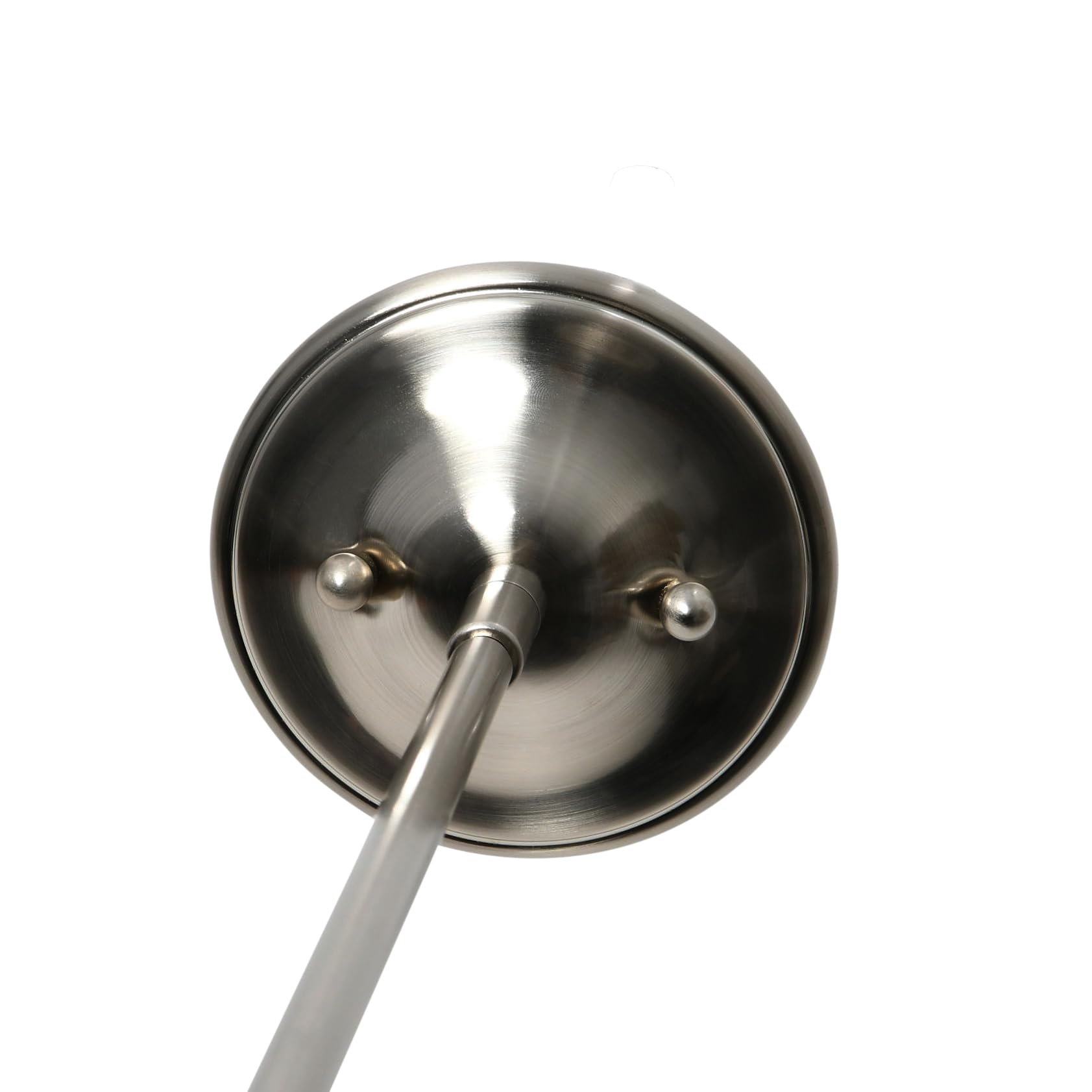 Robert Stevenson Lighting Presley - Caged Dome Metal Ceiling Light, Brushed Nickel And Matte Black