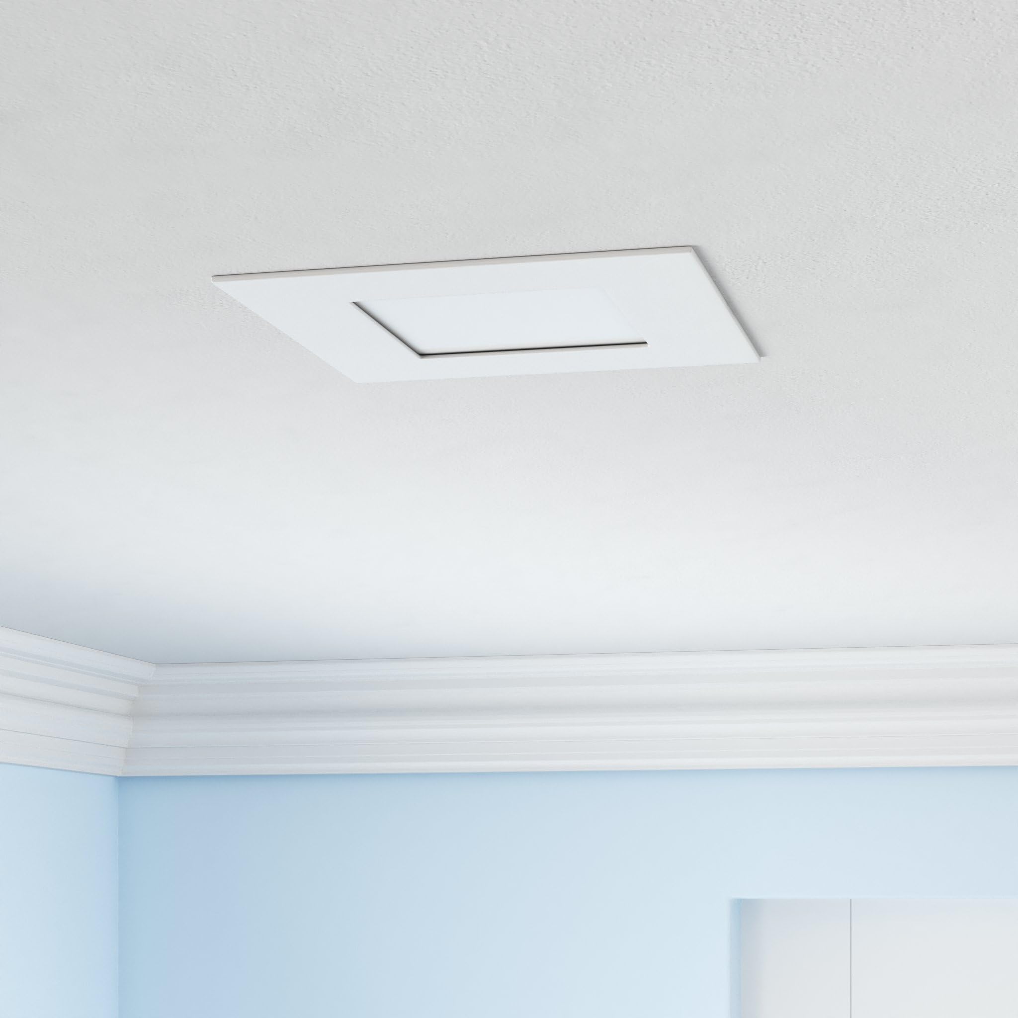Luxrite 16 Pack 6 Inch Ultra Thin Square Recessed Lighting - 5 Color Options, Dimmable Led Downlight, 12W, Ic & Wet Rated, 1000