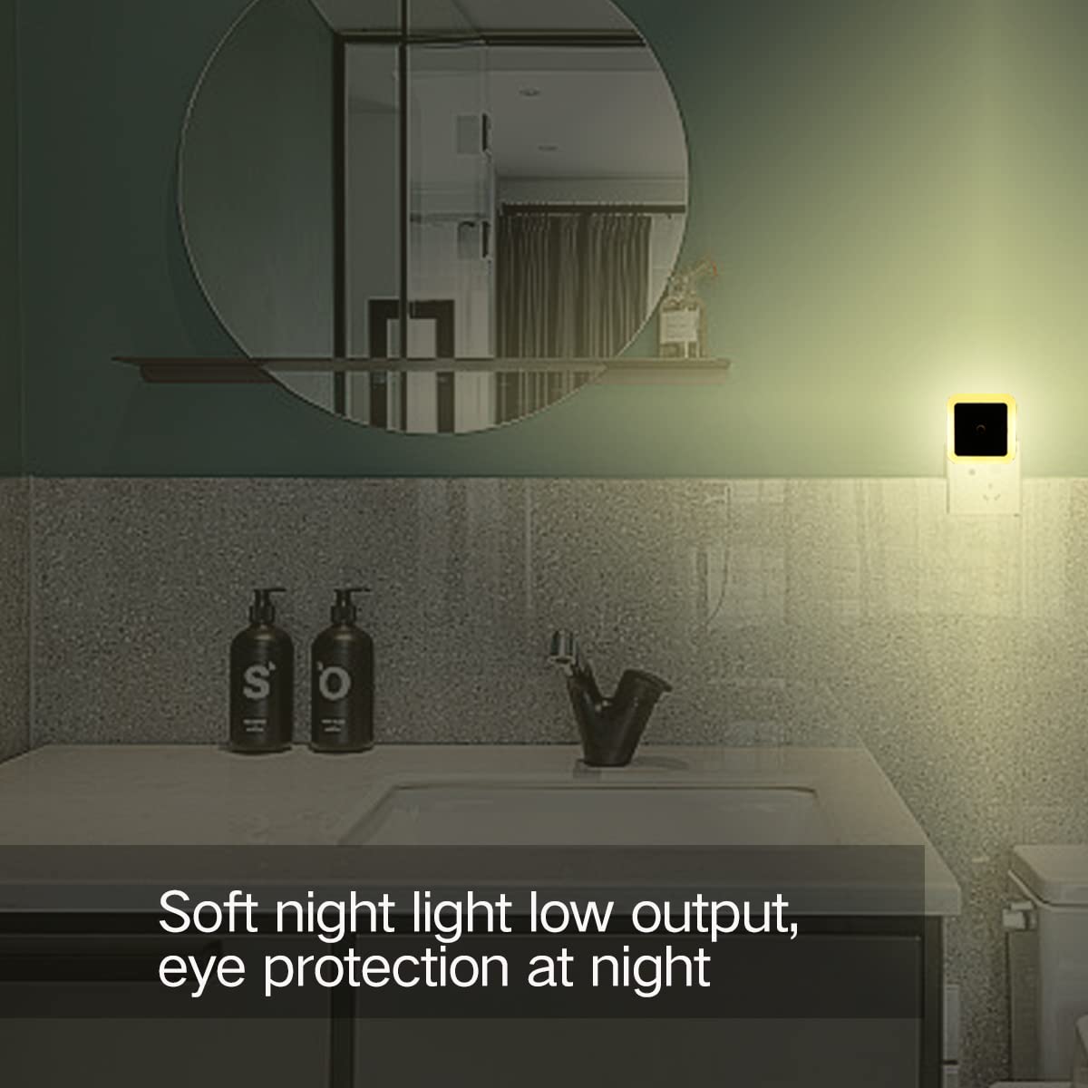 Kinur 6 Pack Night Light,Warm White Led Night Lights Plug Into Wall With Dusk To Dawn Sensors, Plug In Night Lights For Kids Roo