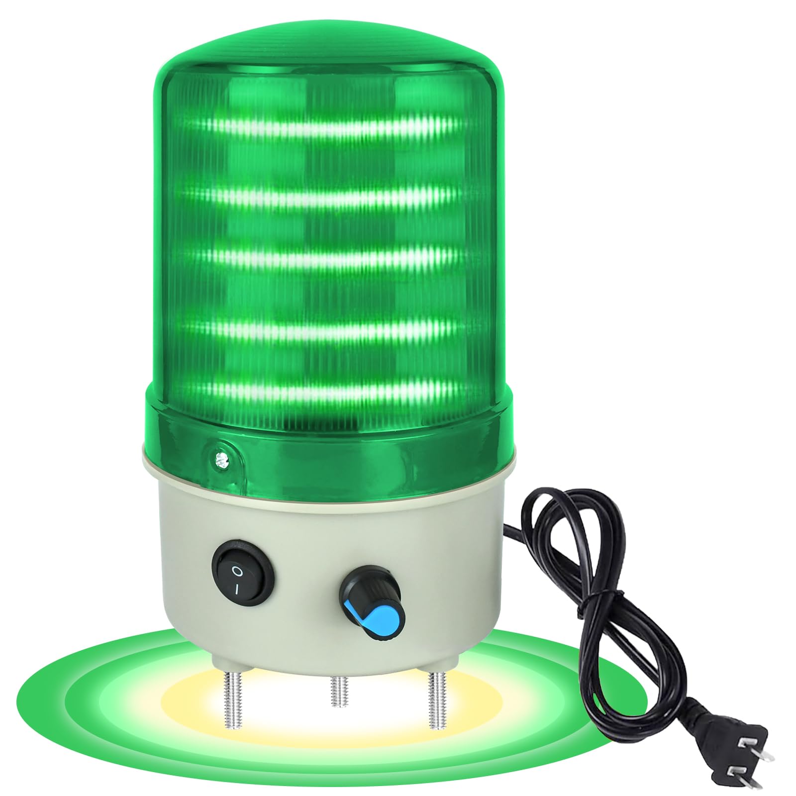 Industrial Warning Light Metal Tower Lights 3 Layer 110V AC Column Signal Baseball Tower Indicator Lamp Beacon, Continuous with 