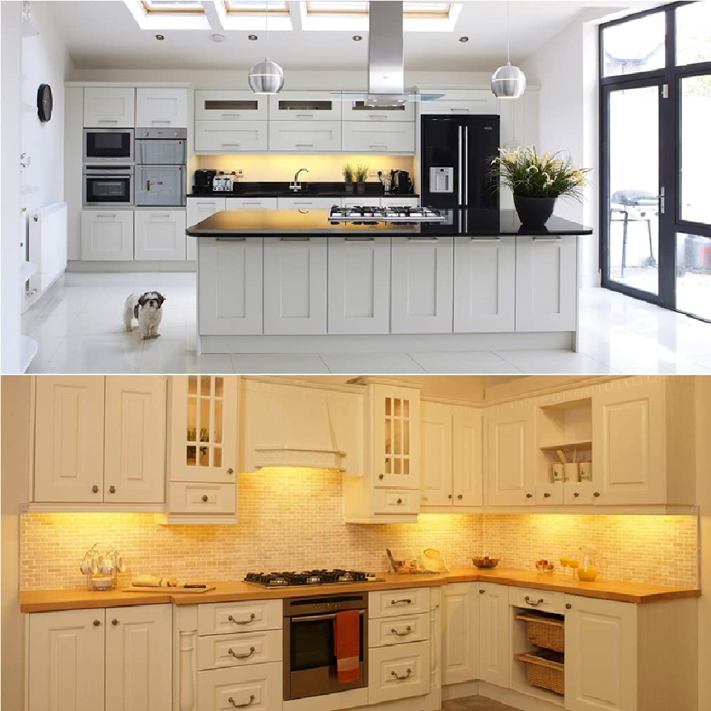 Amagle 9.8Ft Motion Sensor Light, Warm White Led Strip For Closet & Kitchen, Battery Operated