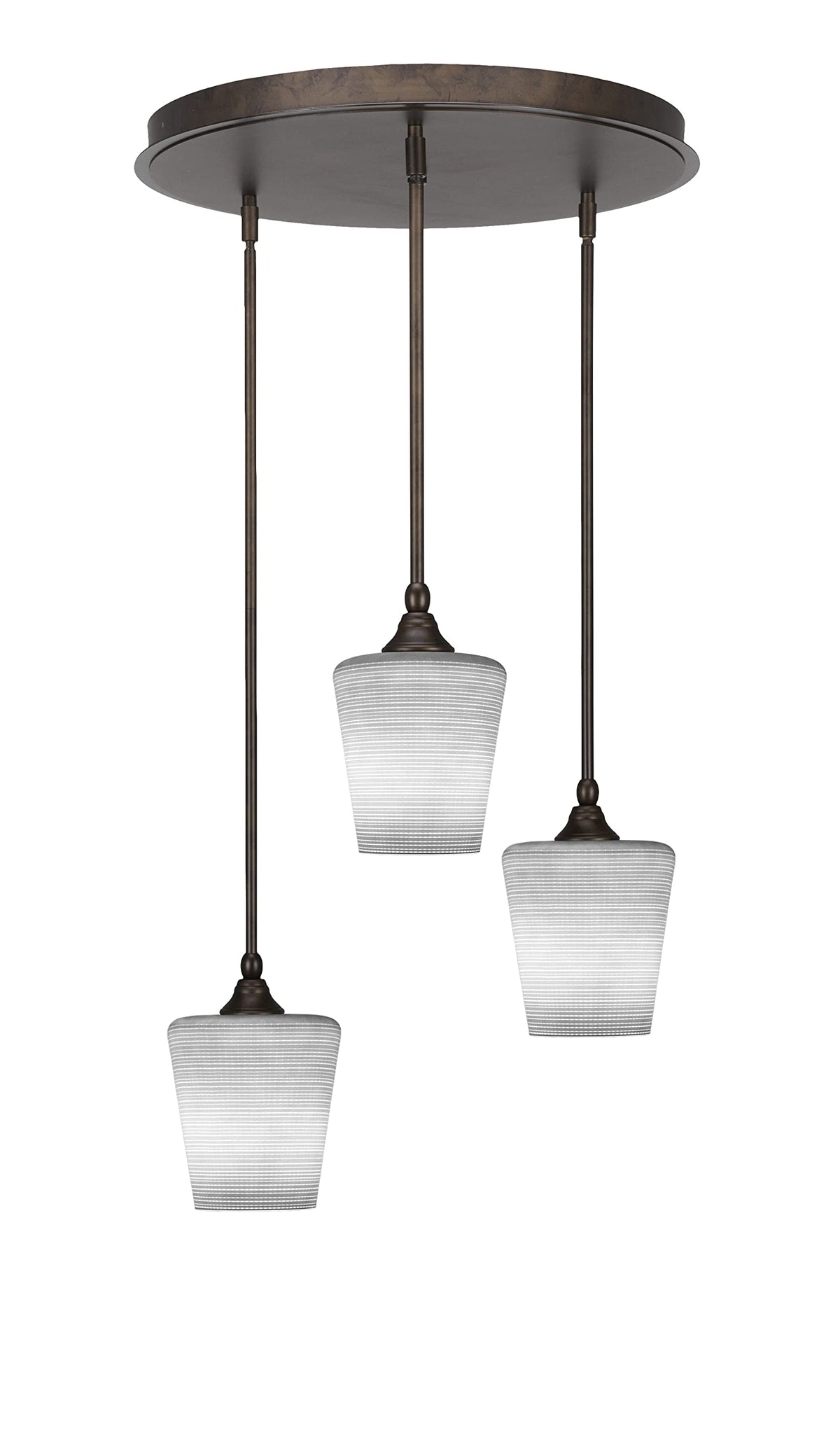 Empire 3 Light Cluster Pendalier in Bronze Finish (2183-BRZ-4031)