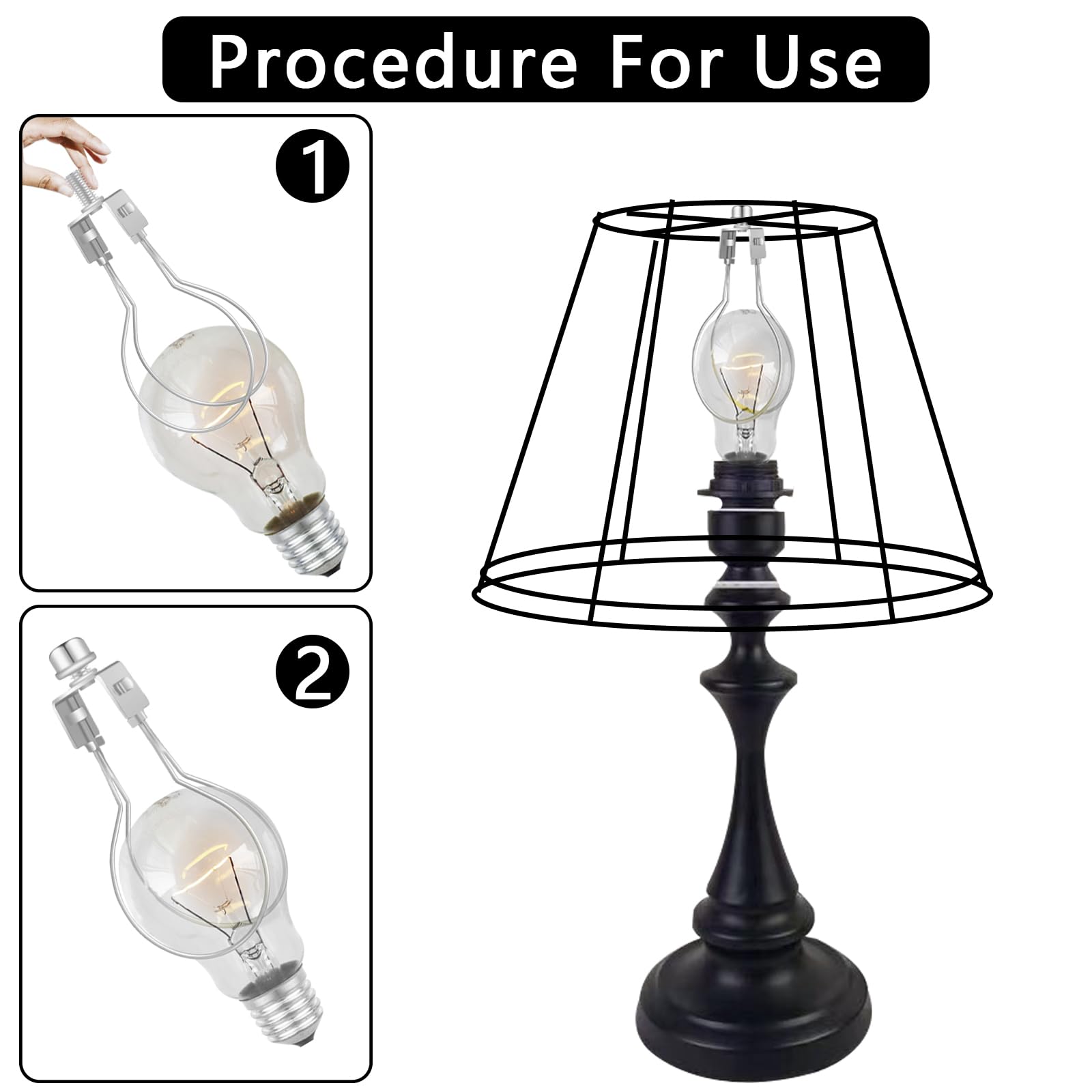 Oxdfk Clip-On Lampshade Adapter Kit, Nickel Color, Includes Finial & Levellers, Model Oxdfk